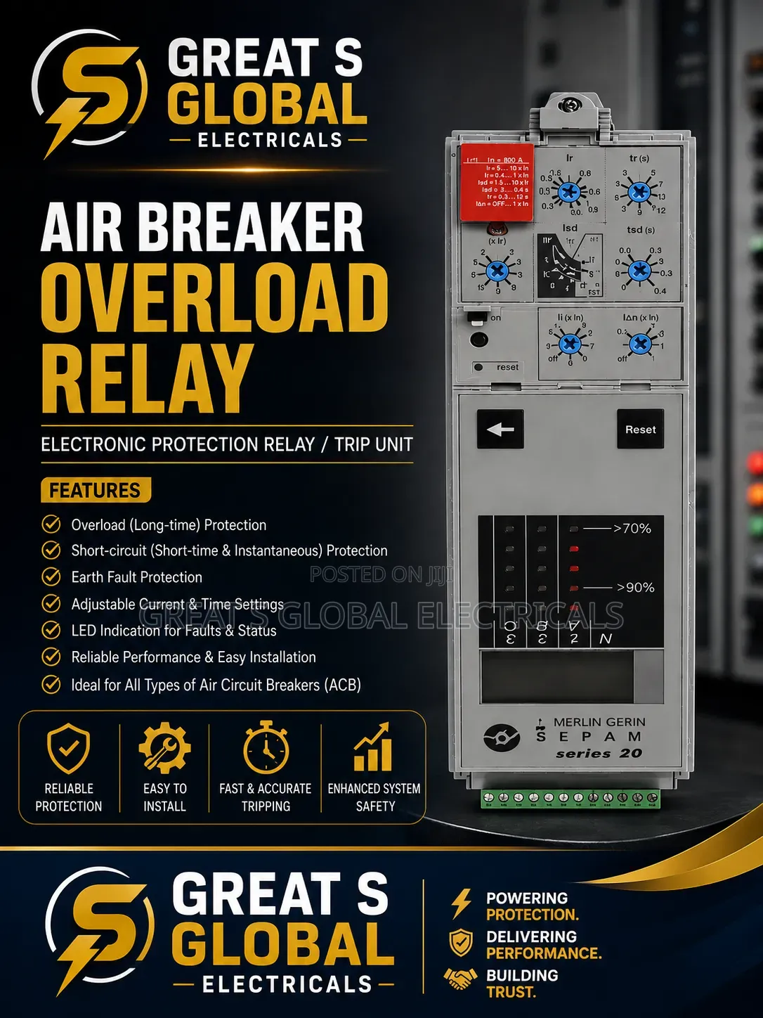 Air Circuit Breaker Overload Relay (Electronic Trip Unit)