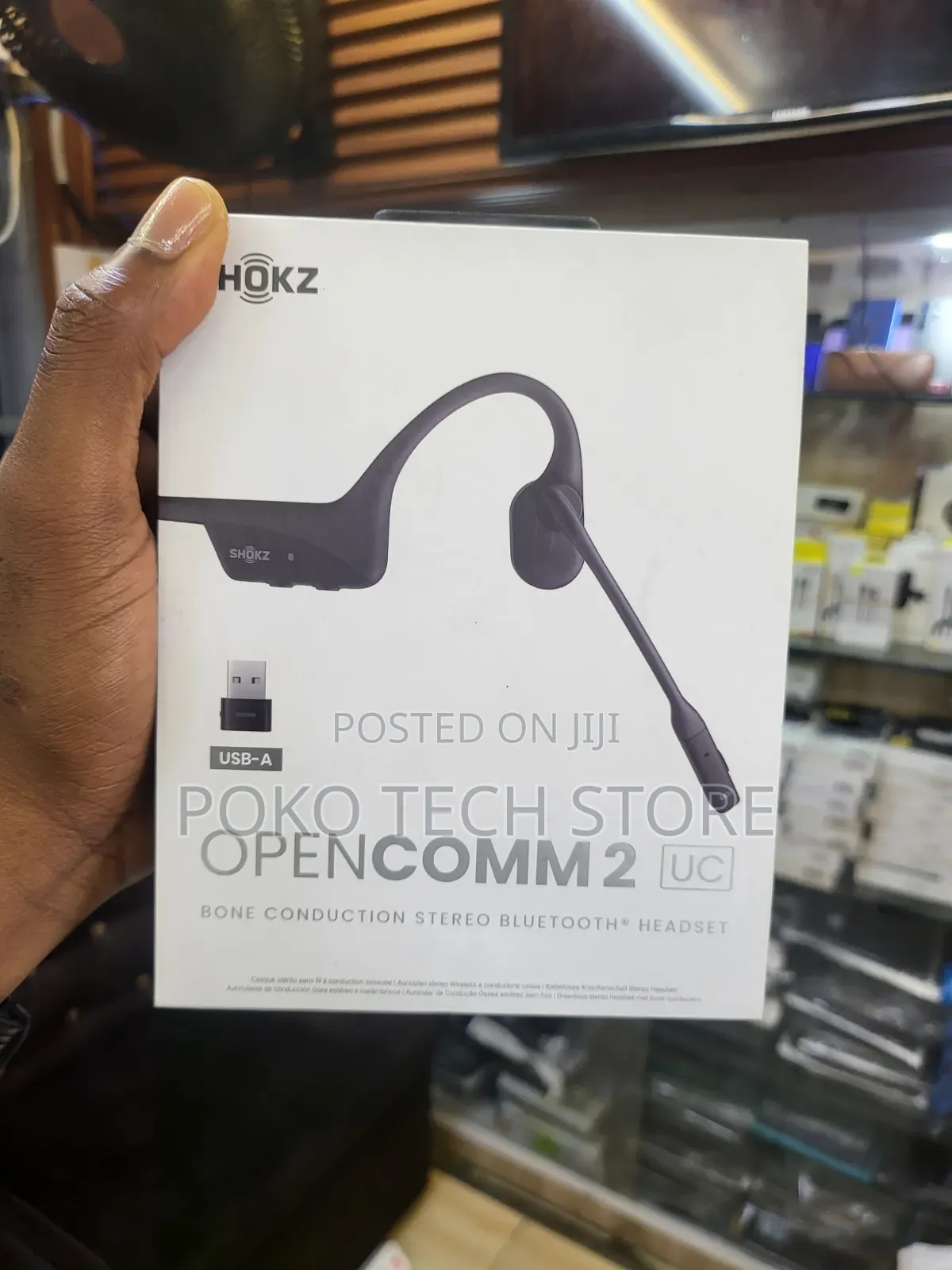 Shokz Opencomm2 Uc Bone Conduction Stereo Bluetooth Headset
