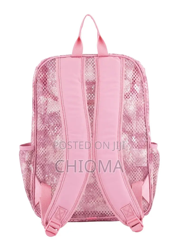 Eastsport Unisex Pro 16" Top Loader Mesh Backpack, Pink (Lightweight