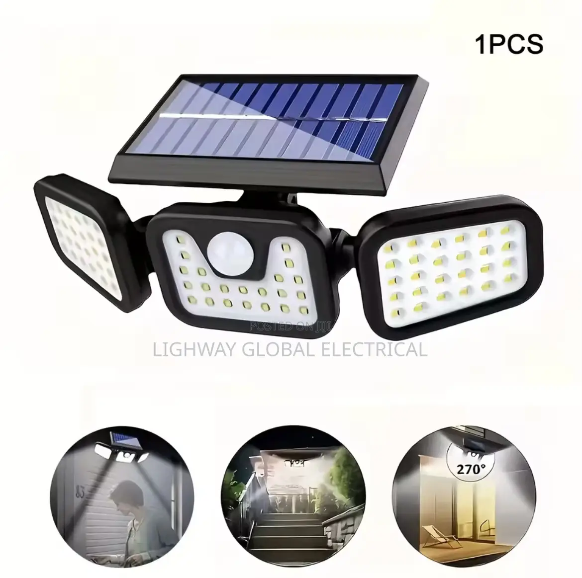 360 Sensor Solar Outdoor Wall Light