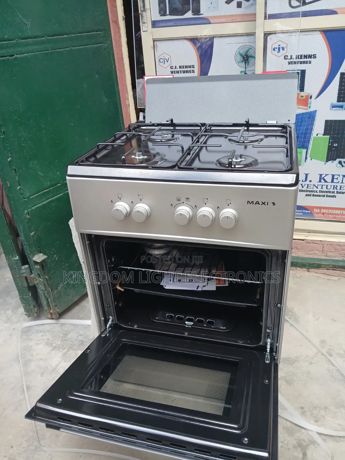 Maxi 4 Burners Standing Gas Cooker With Oven Grill Copper