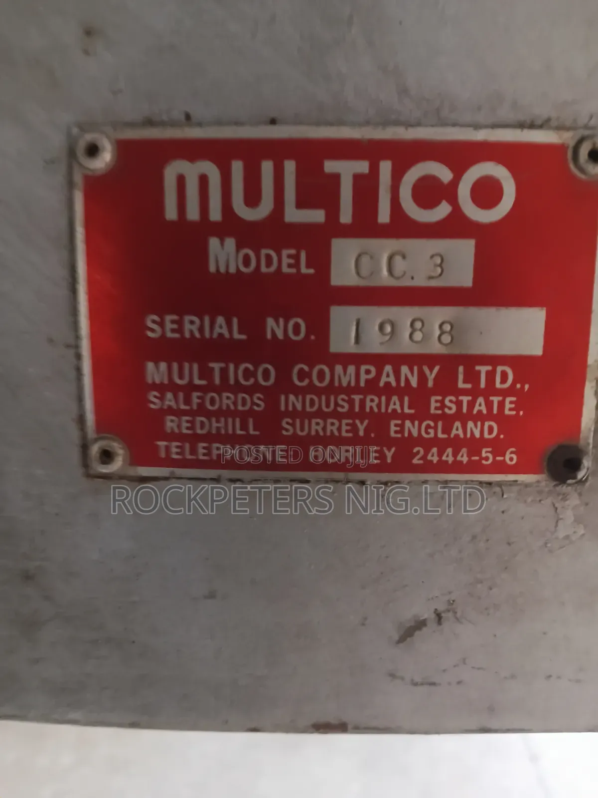 Multico Cc 3 Radial Arm Cross Cut Saw