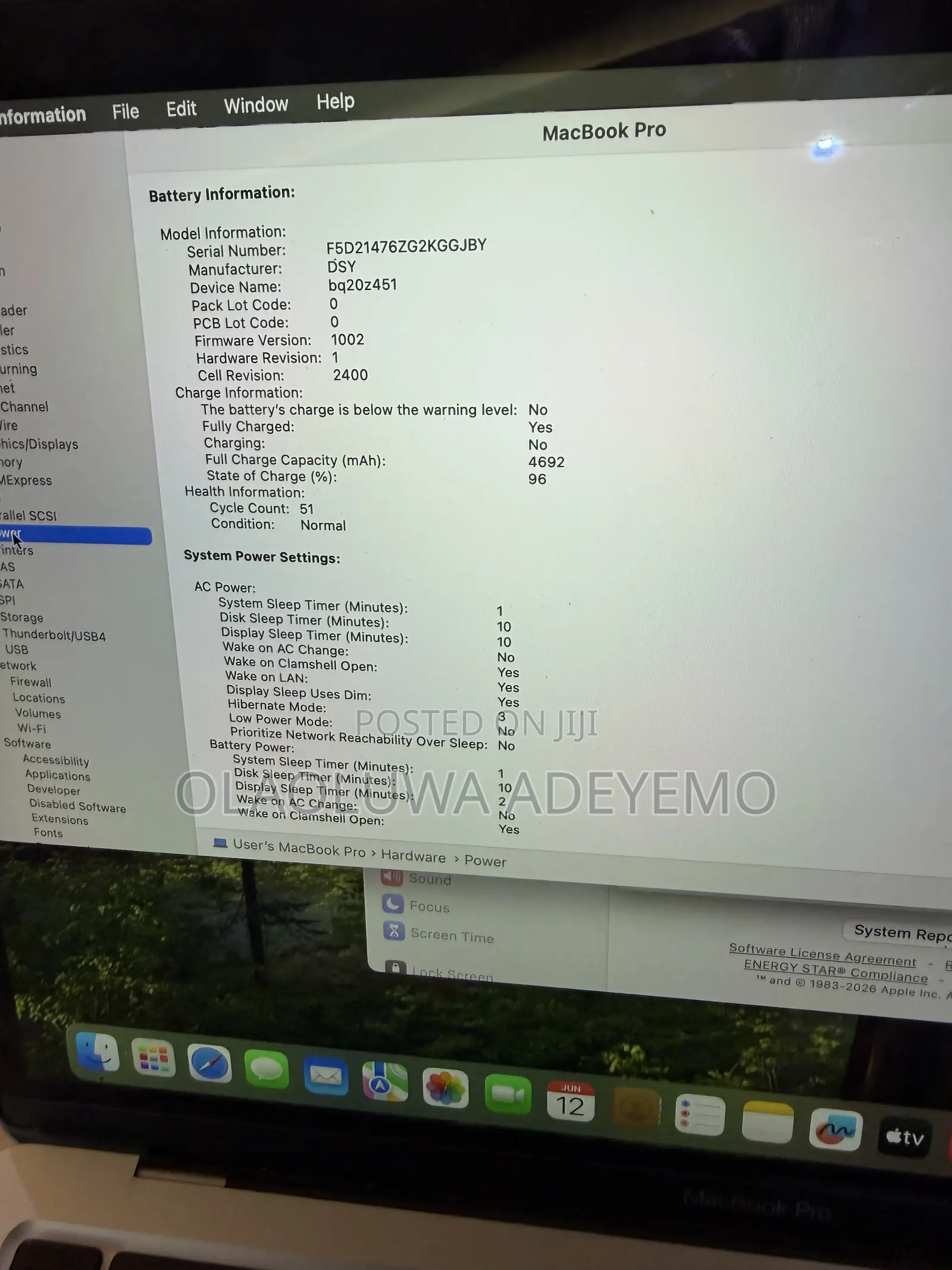 Laptop Apple MacBook Pro 2020 8GB Intel Core i5 SSD 256GB