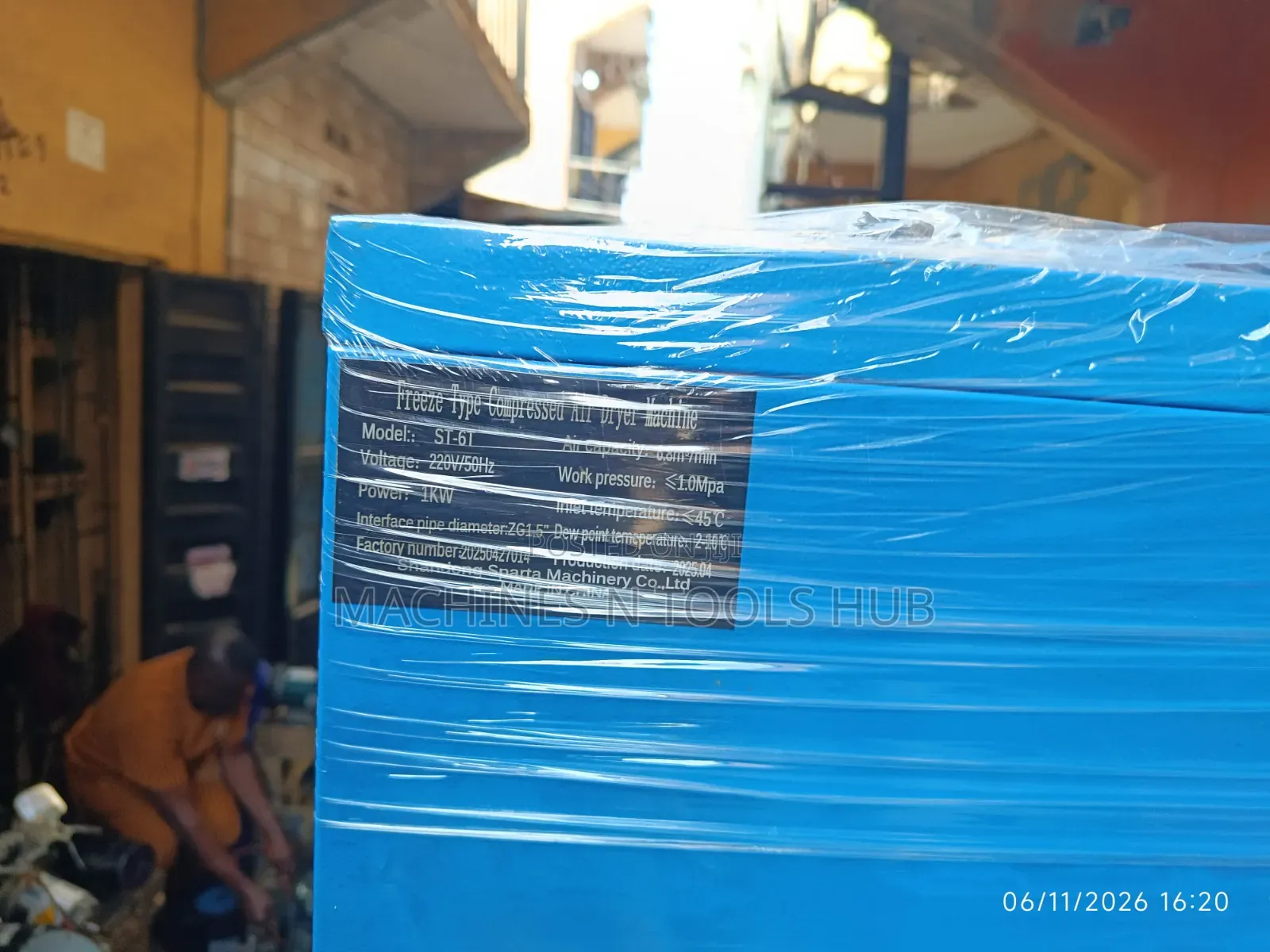 Sparta St-6t Freeze-Type Compressed Air Dryer Machine