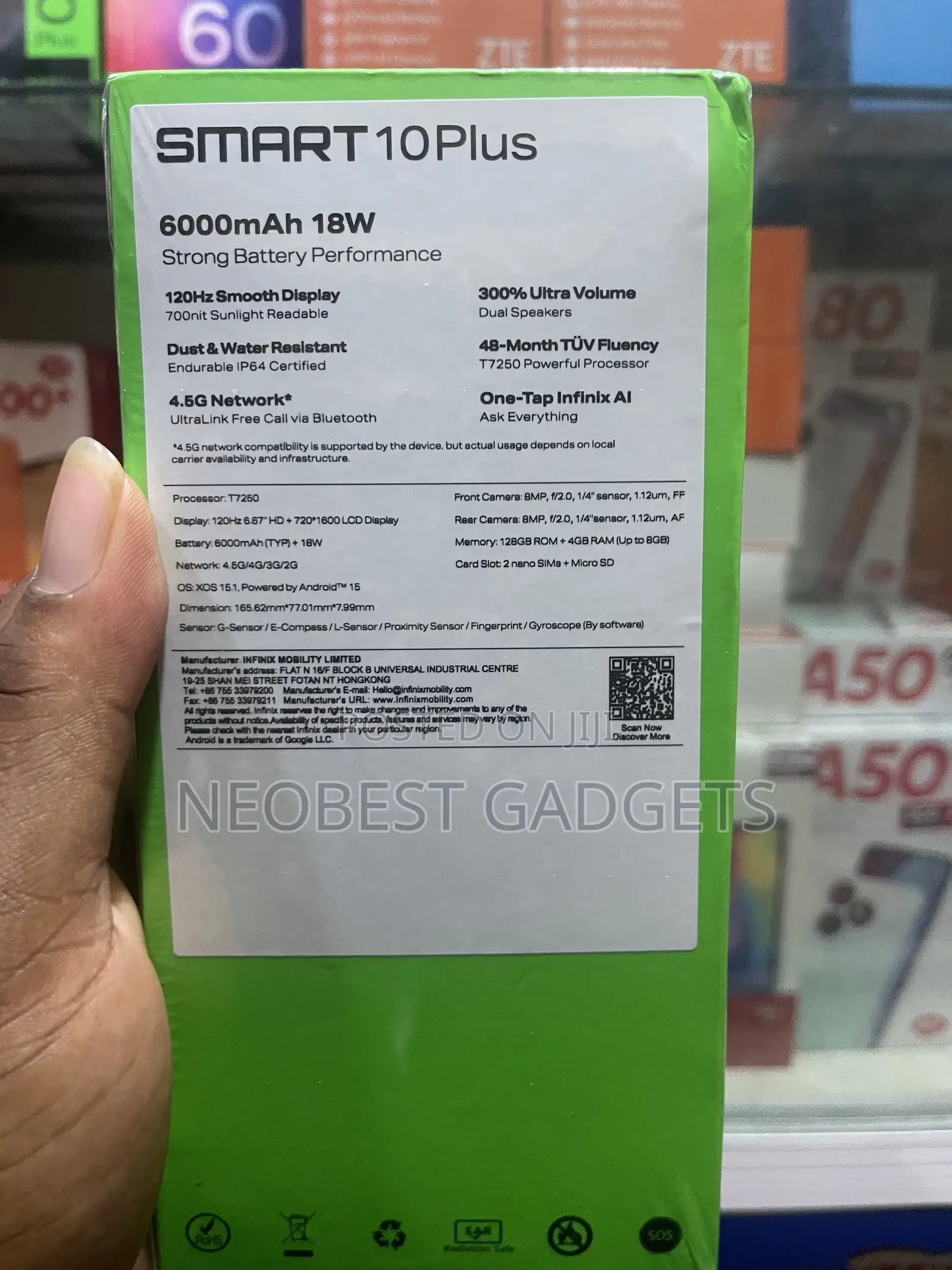 New Infinix Smart 10 Plus 128 GB