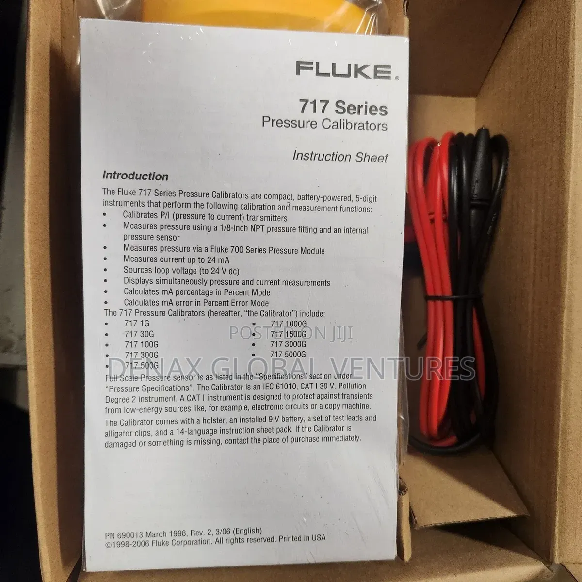 Fluke 717 Pressure Calibrator