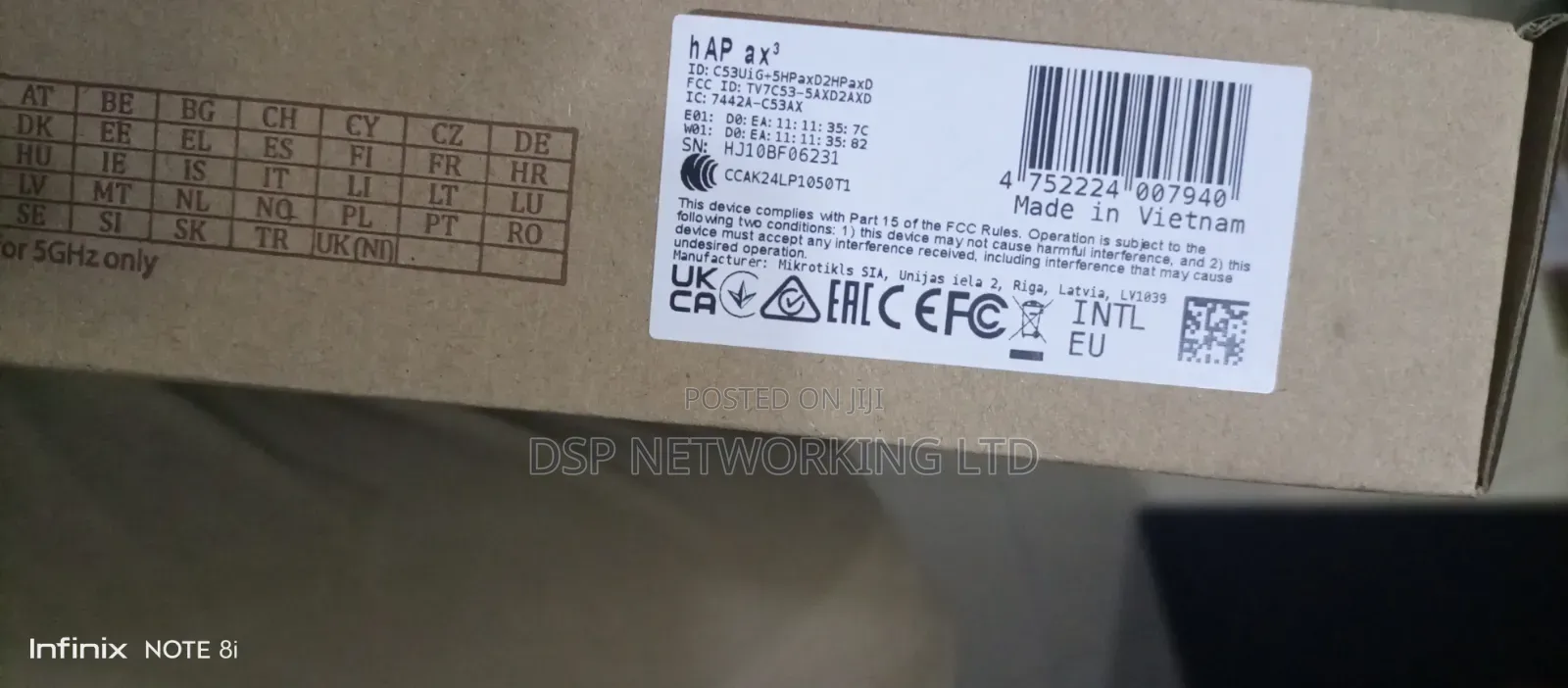 Mikrotik Hap Ax3 Router