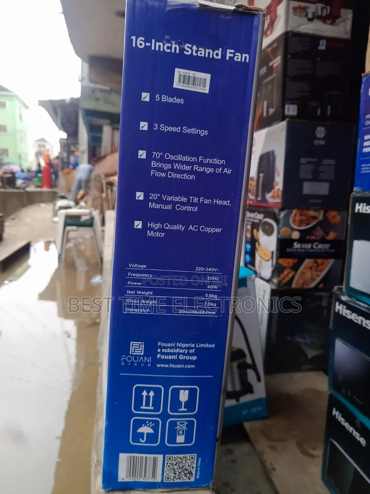 Maxi 16" Electric Stand Fan