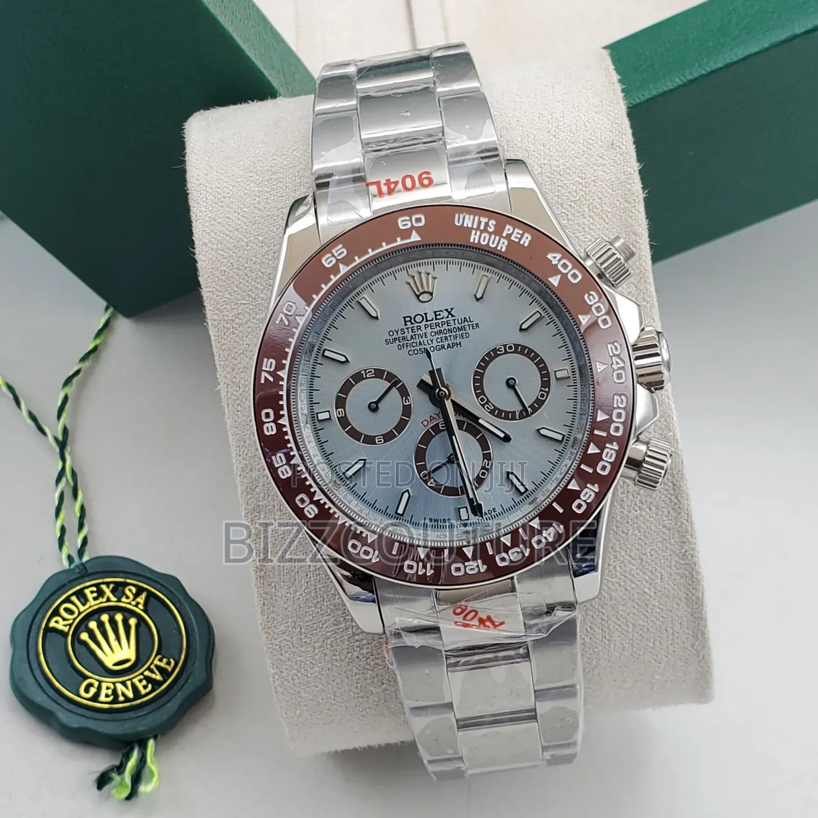 Original Rolex Cosmograph Daytona Silver Chain Watch Available Instore