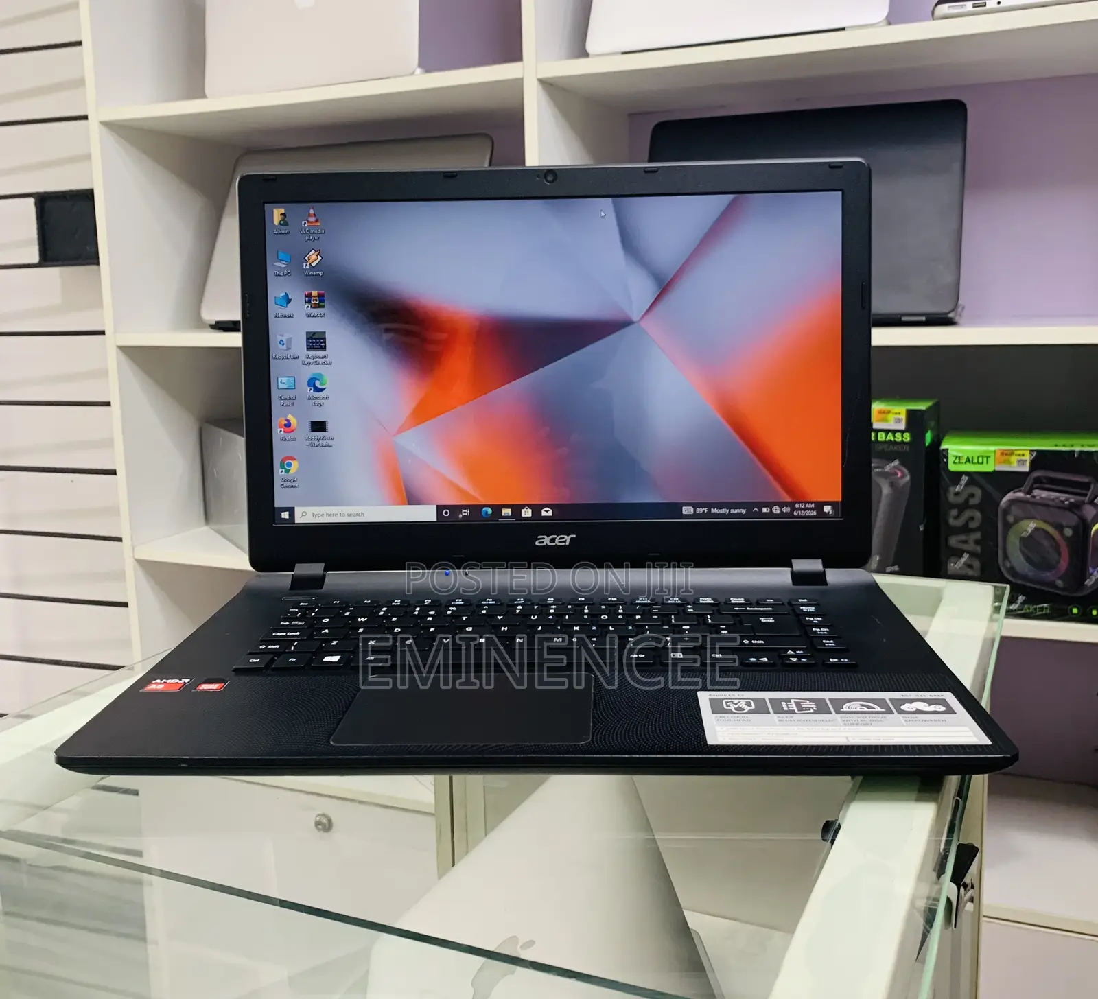 Laptop Acer Aspire ES 8GB AMD A6 HDD 750GB