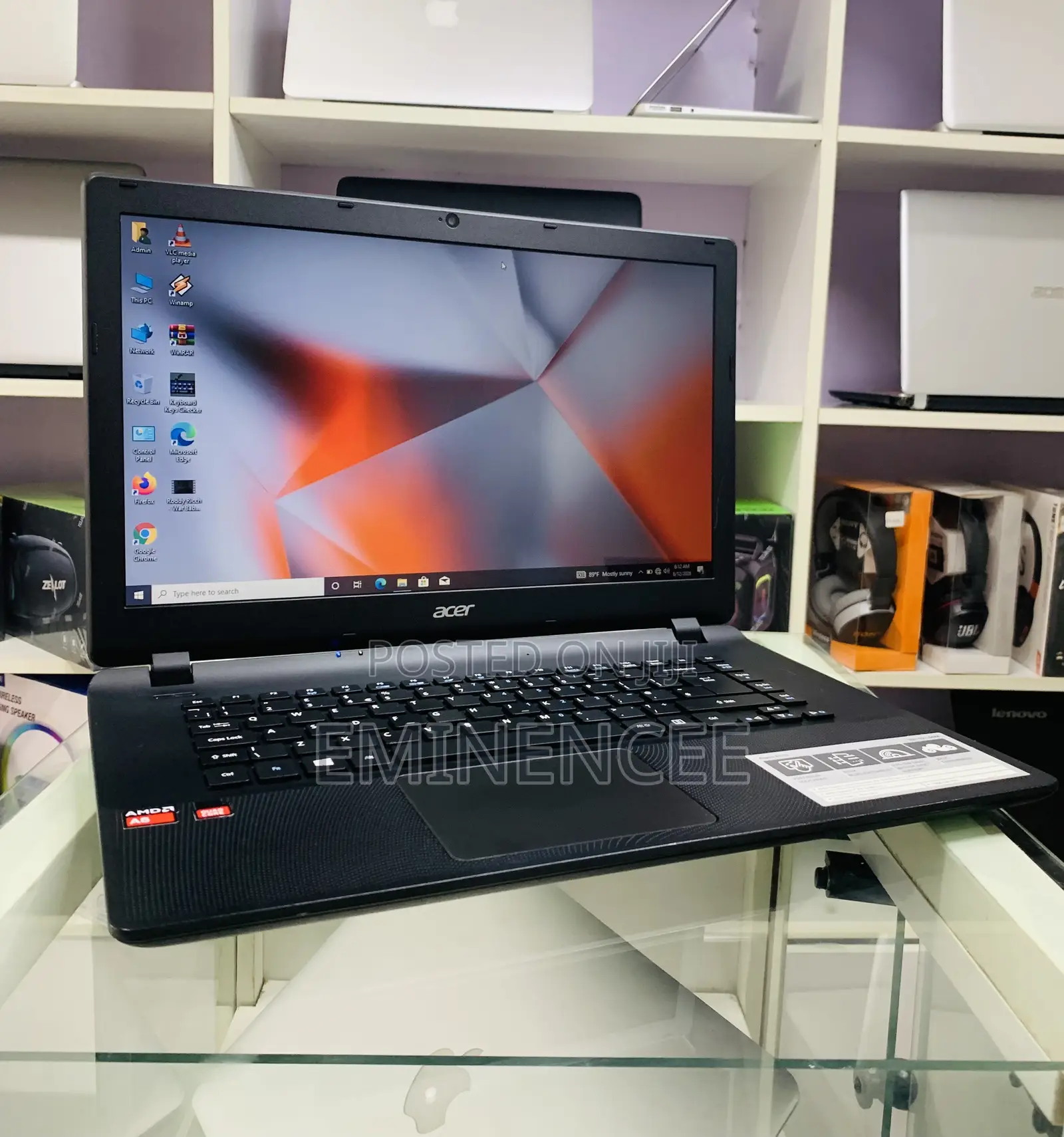 Laptop Acer Aspire ES 8GB AMD A6 HDD 750GB