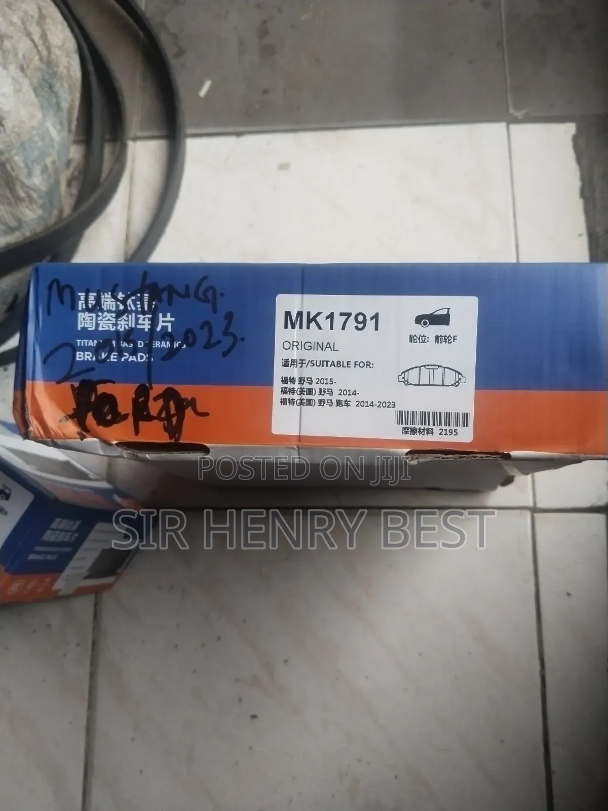 Brake Pad Front Ford Mustang 2015/2022 . Ceramic