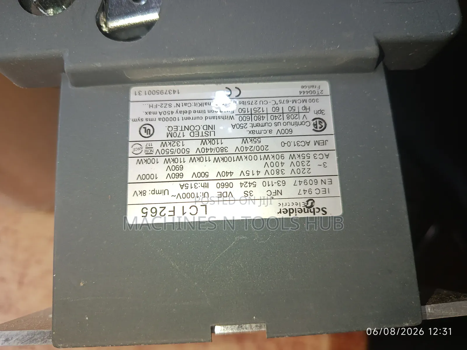 Schneider Electric Lc1f265 Tesys F Contactor