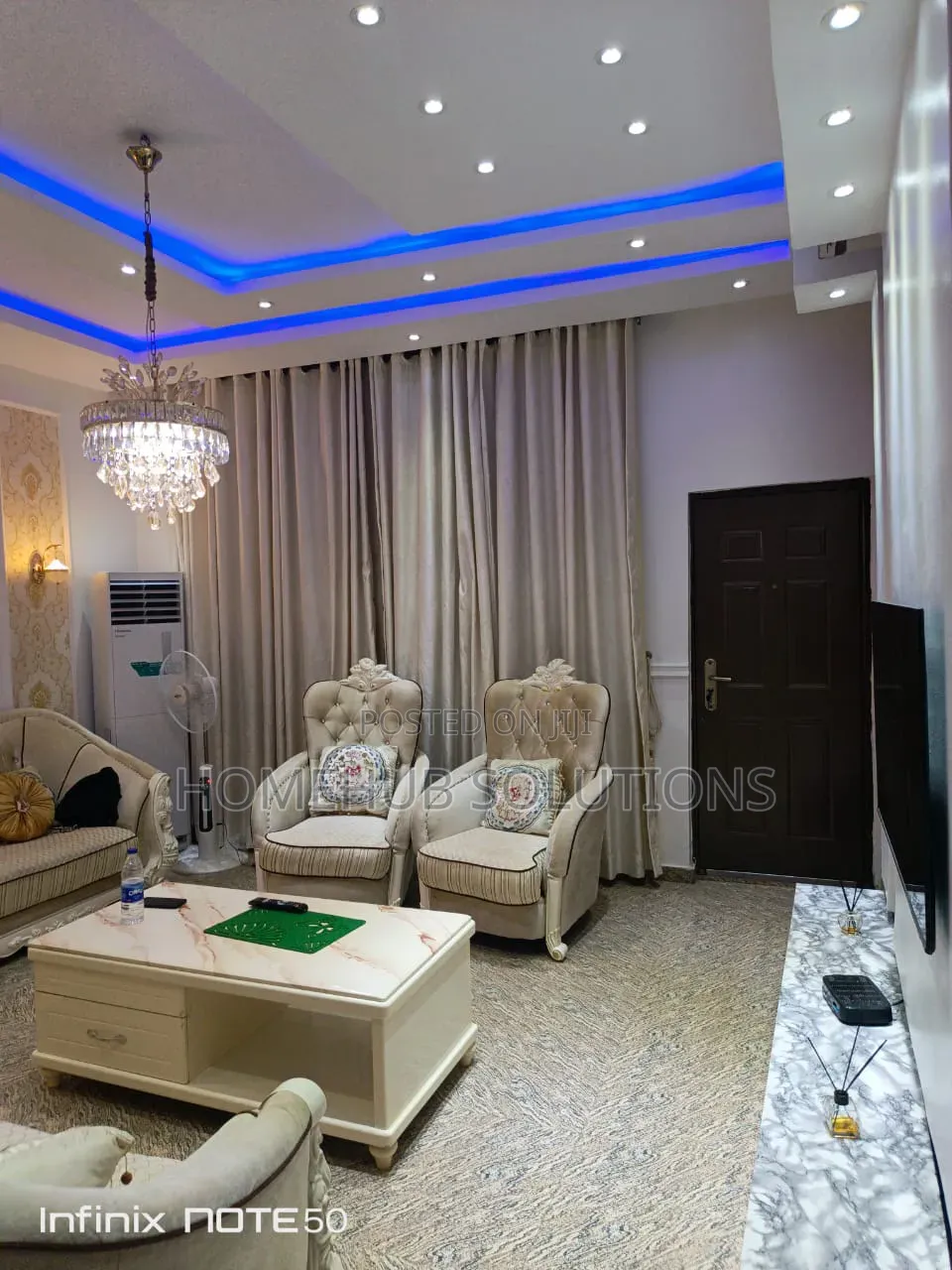 7 Seaters Royal Sofa With Marble Top Center Table