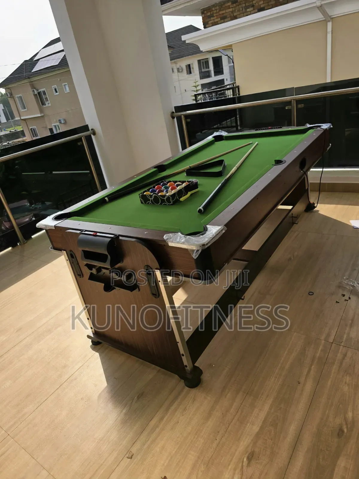 7-Foot Rotating Multi-Game Table | Pool + Air Hockey + Dining + Tennis