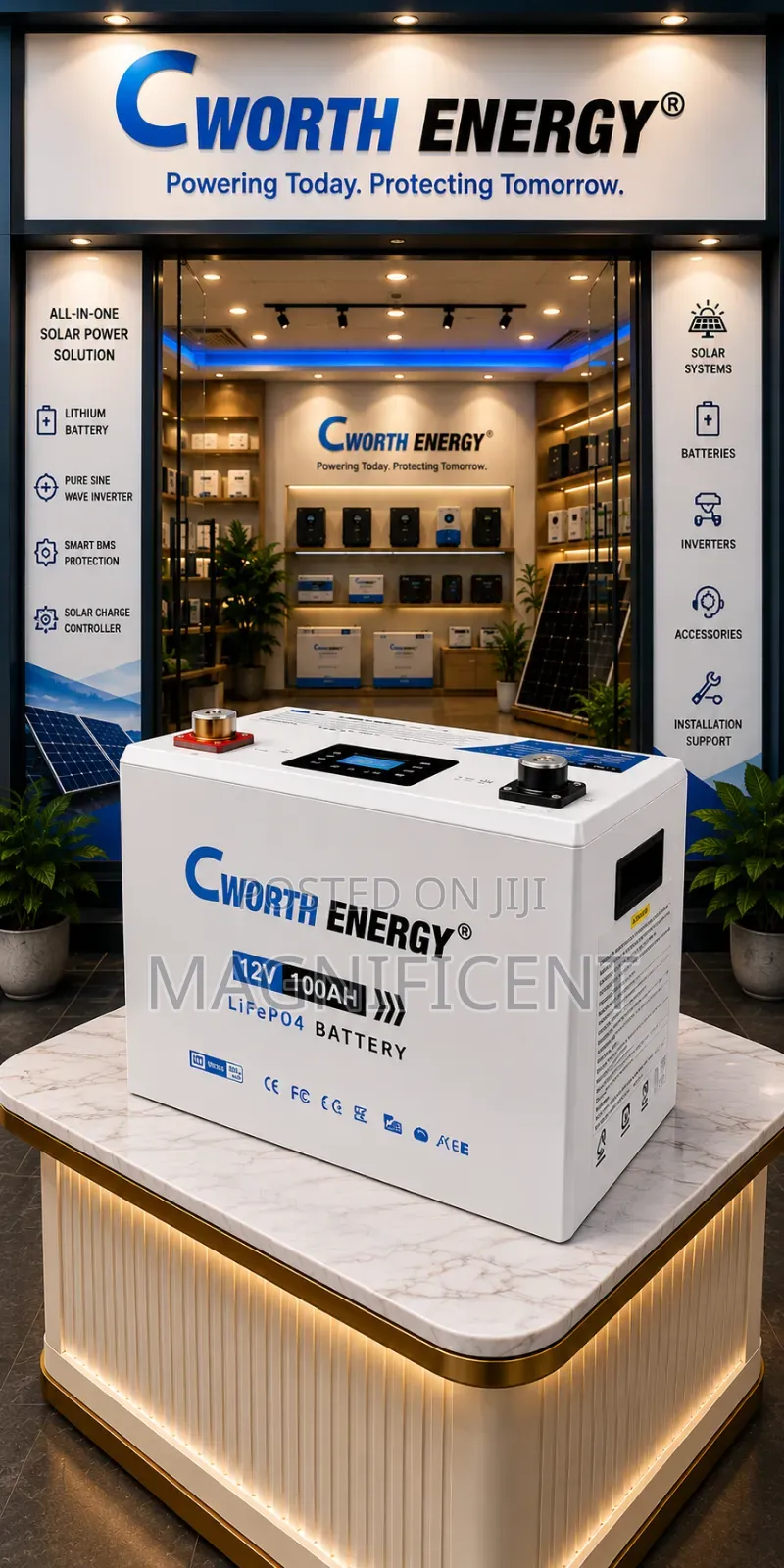 Cworth Energy 12v 200ah Lifepo4 Lithium Battery