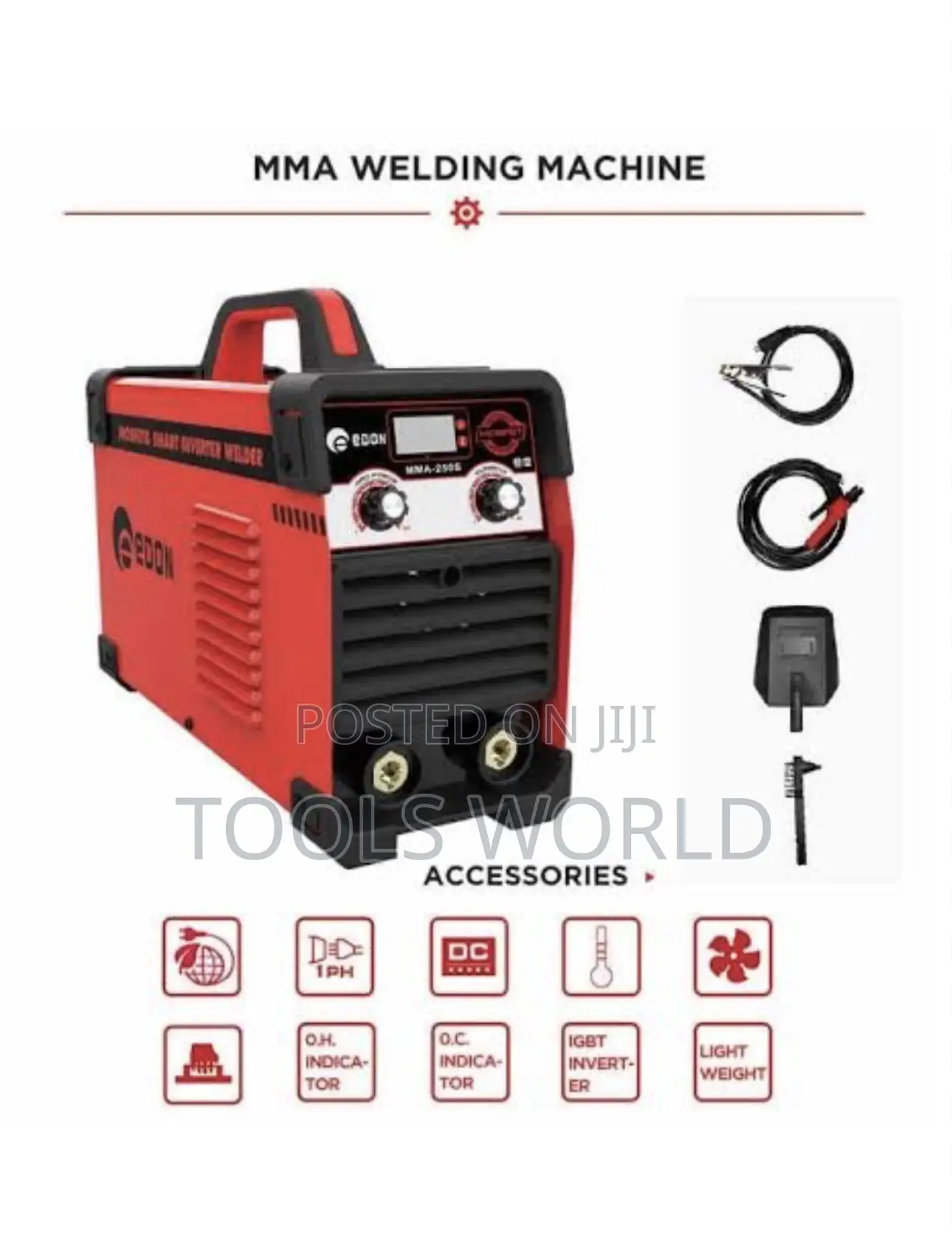 Edon Mma-250s Inverter Welding Machine – Portable Arc Welding Machine