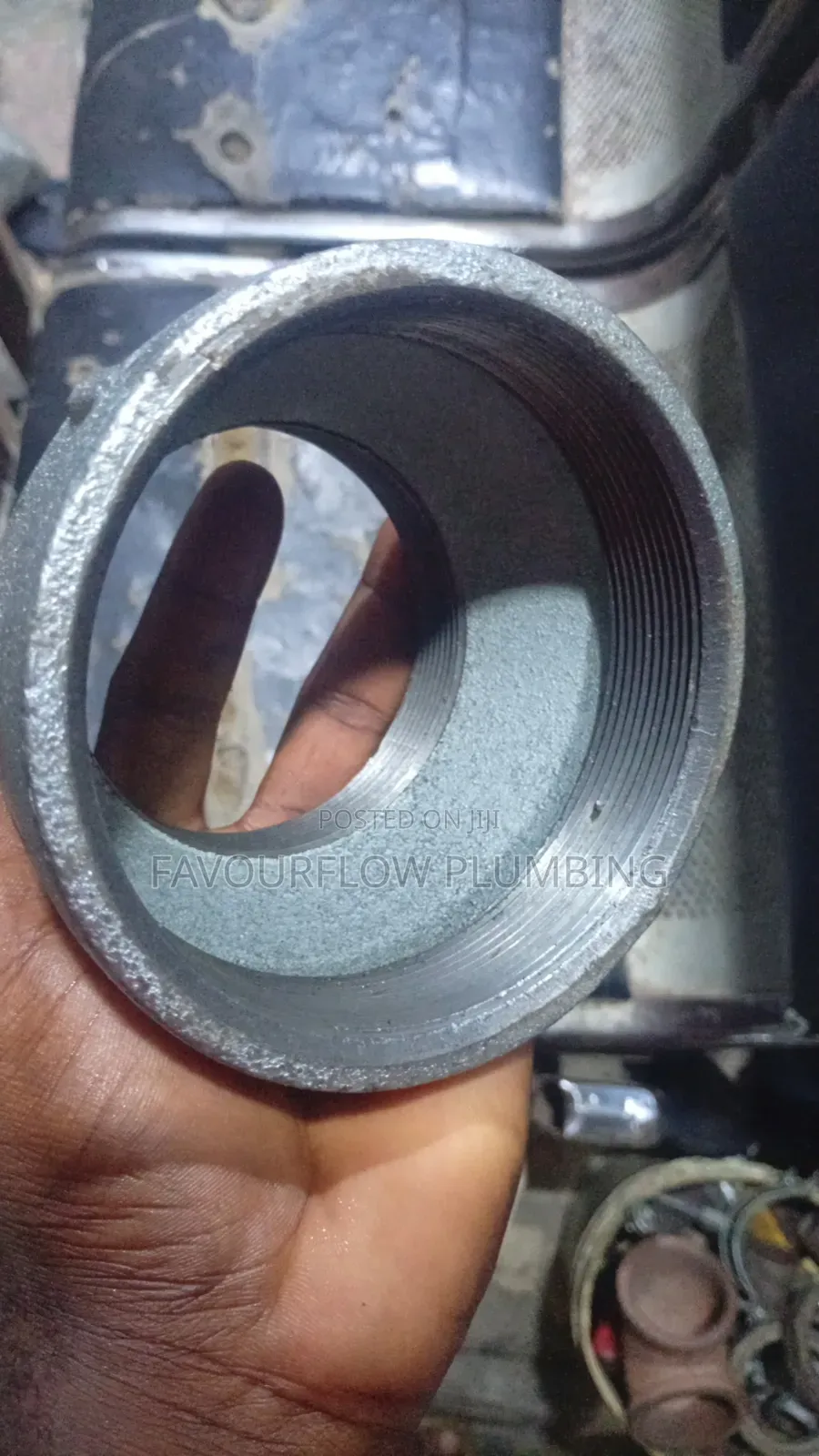4" X 3" Galvanized Iron (Gi) Reducing Socket / Reducer Coupling