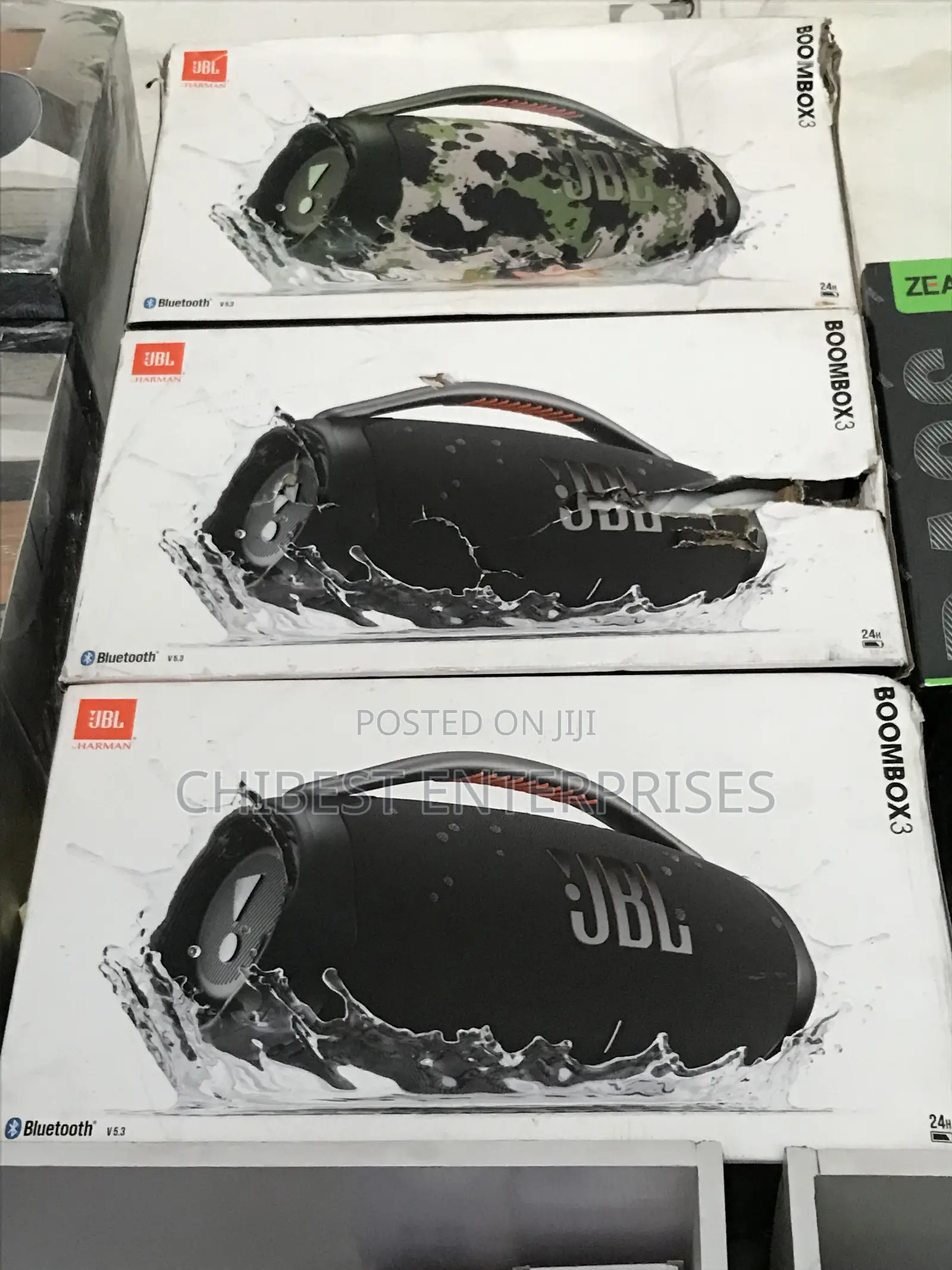 Original JBL Boombox 3 Us Version. 3-Way Acoustic System, Ip67.