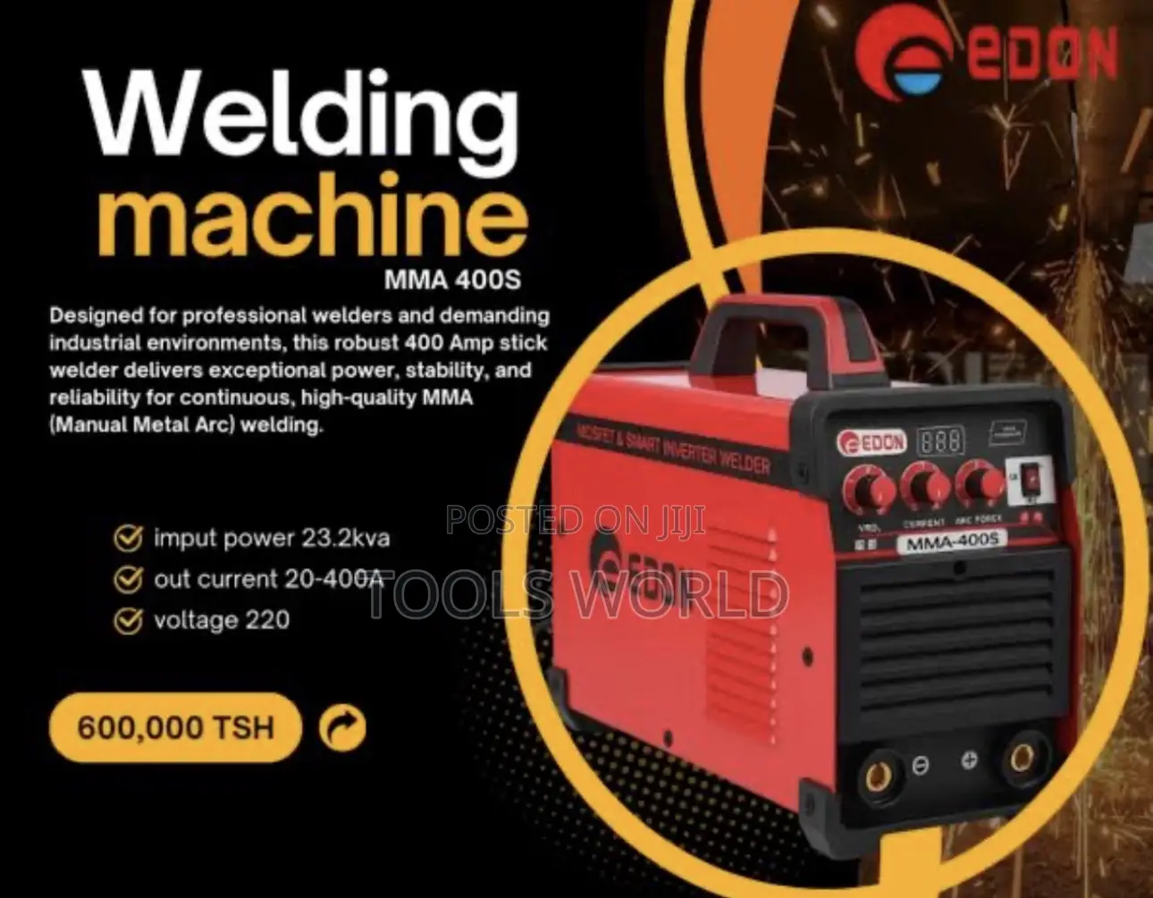 Mma-400s Inverter Welding Machine – Edon Industrial Arc Welde
