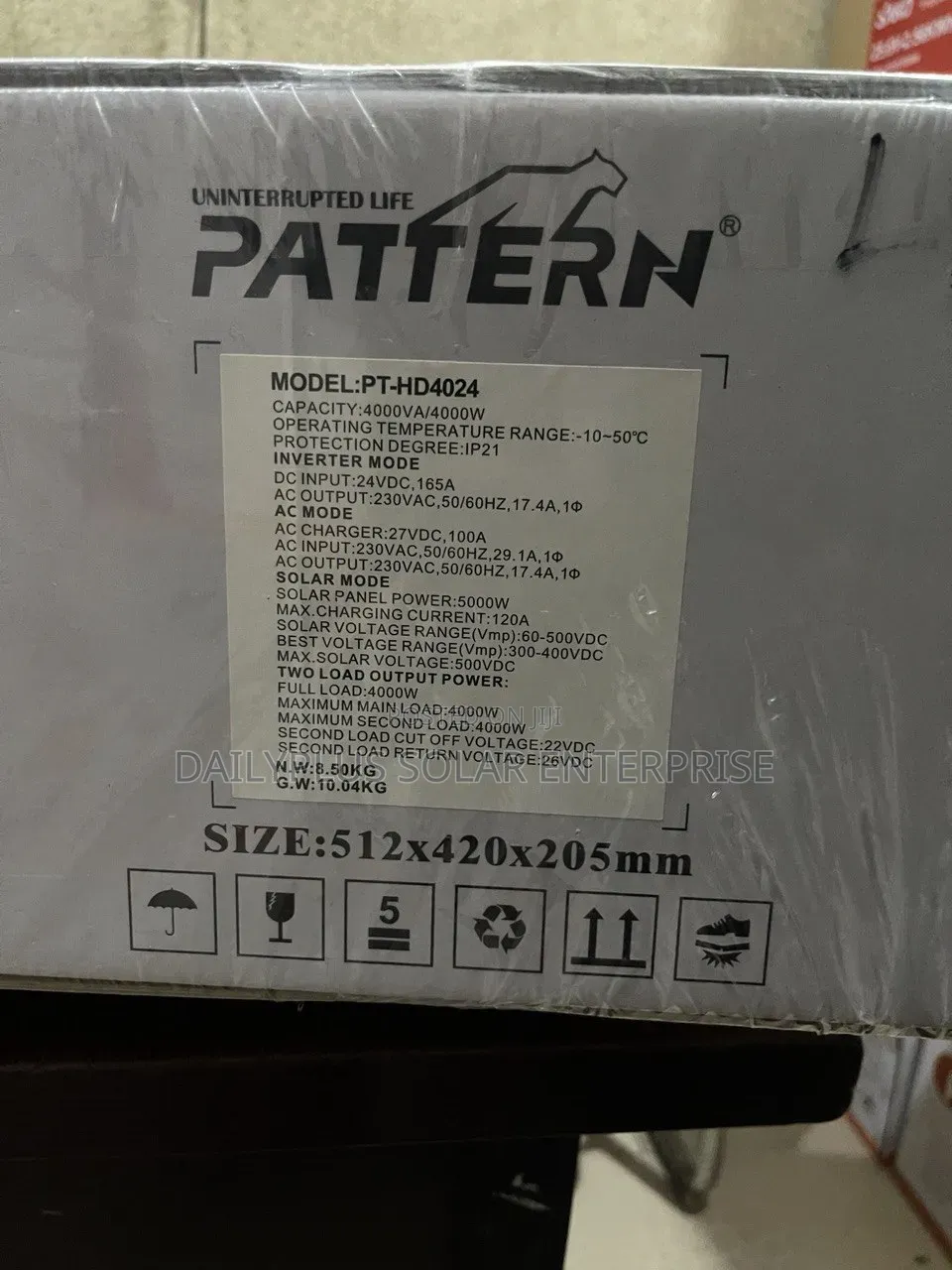 Pattern 4kva 24v Hybrid Solar Inverter