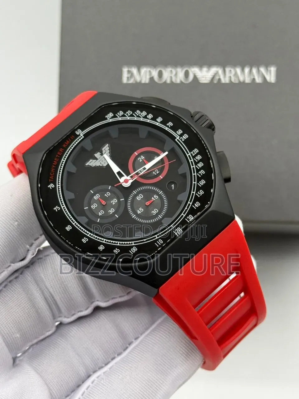Original Emporio Armani Rubber Strap Is Available in Store