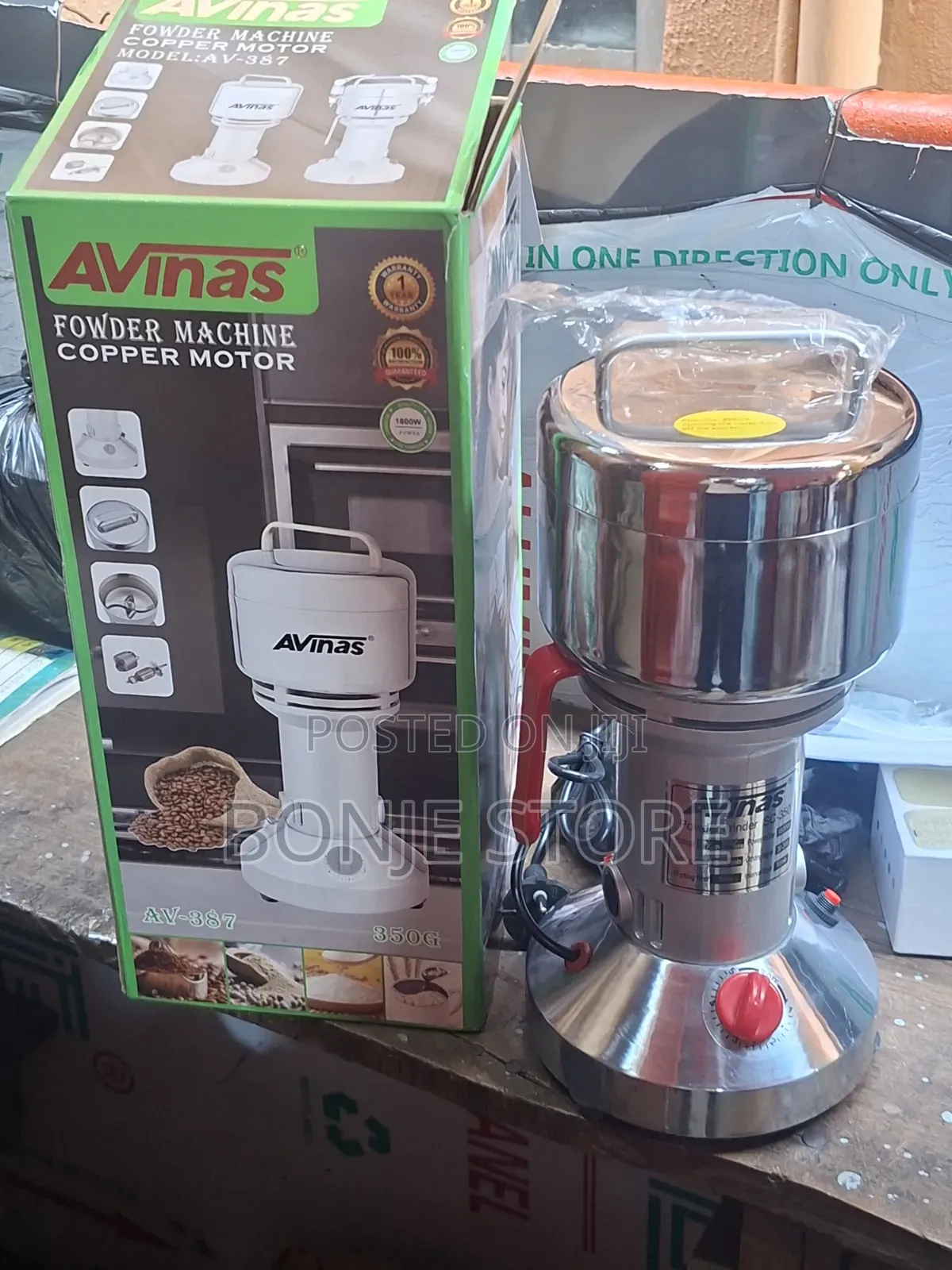 350g Avinas Dry Grinder - 350gram Capacity, Copper Motor
