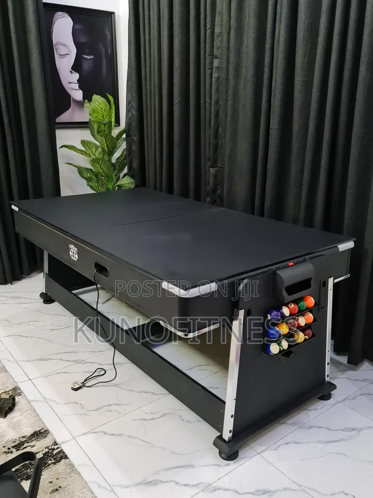 7ft 4-in-1 Multi-Purpose Game Table | Pool Billiards Air Hockey Dining