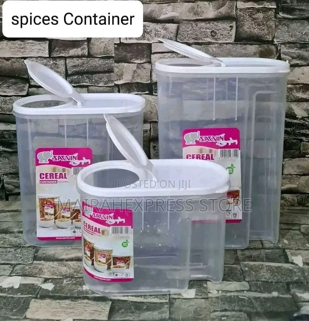 Sacvin 3-in-1 Airtight Cereal Container Set B3s