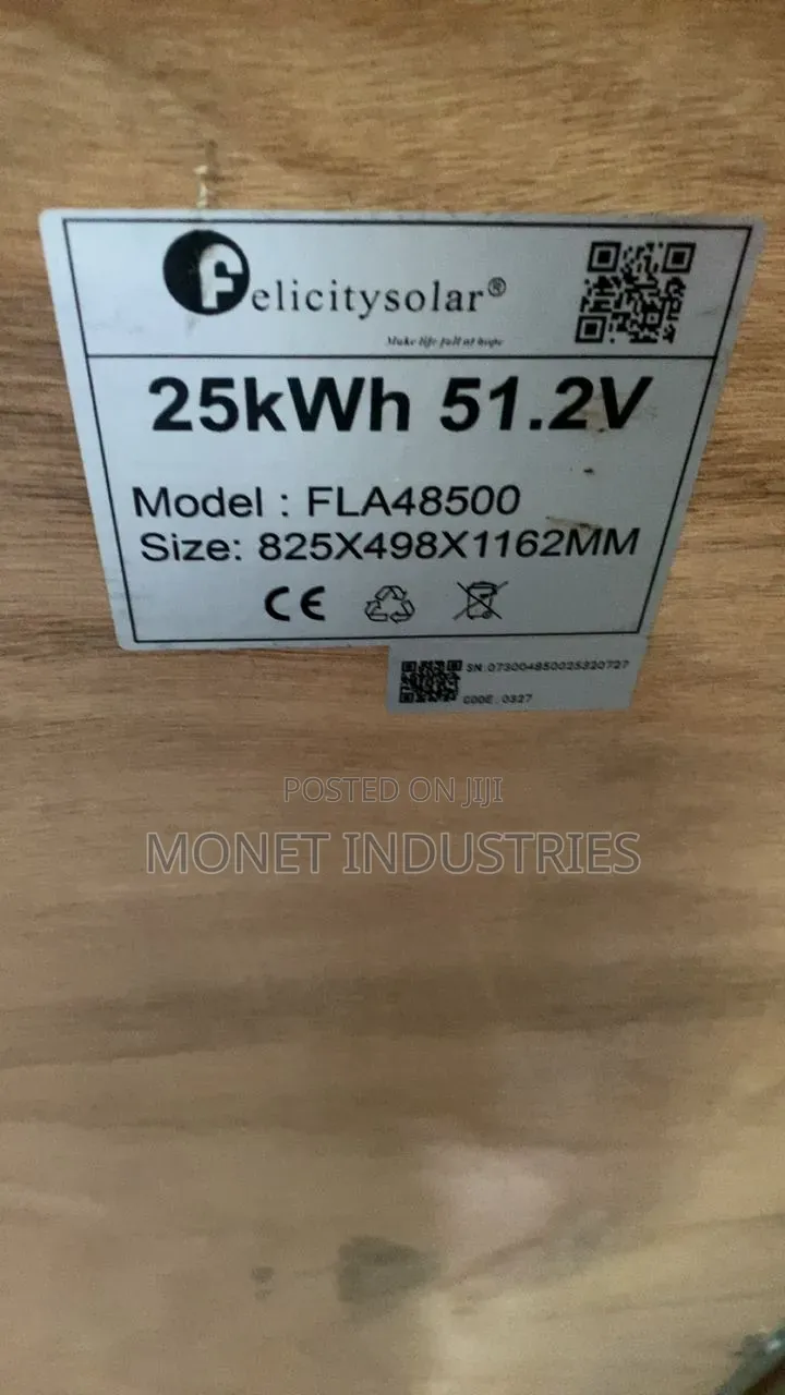25kwh 51.2v Felicity Lithium Battery