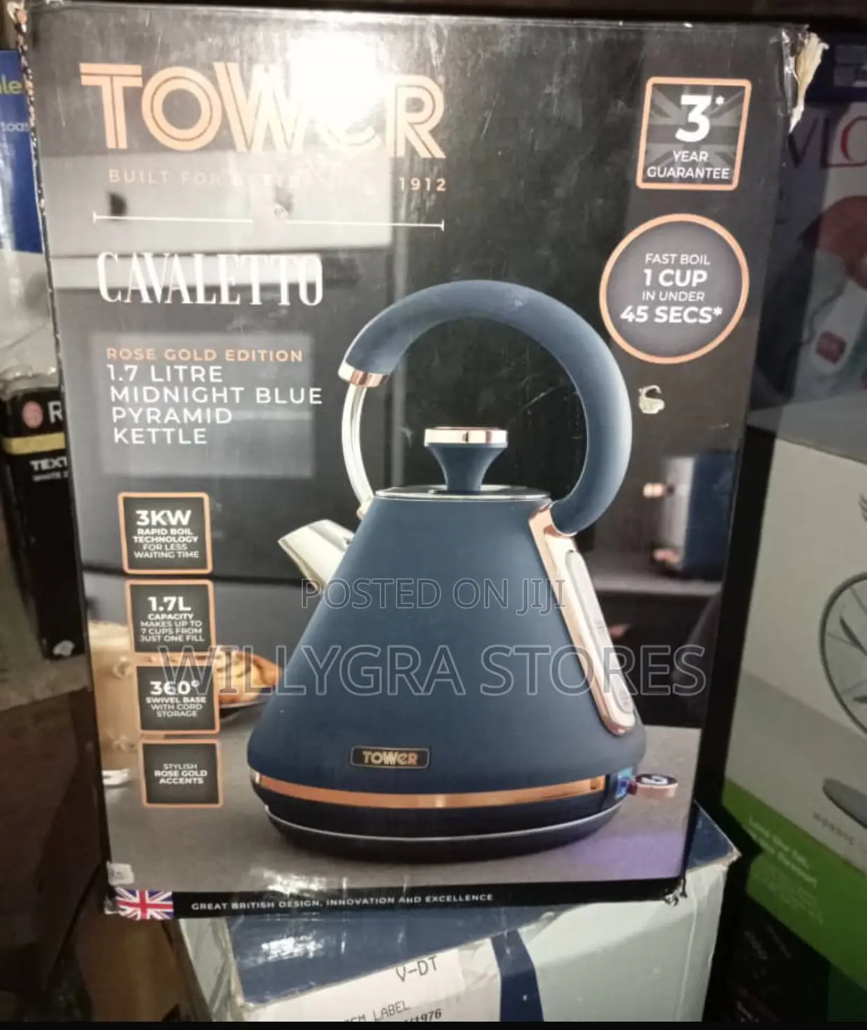 Tower T10044mnb Cavaletto Pyramid Kettle