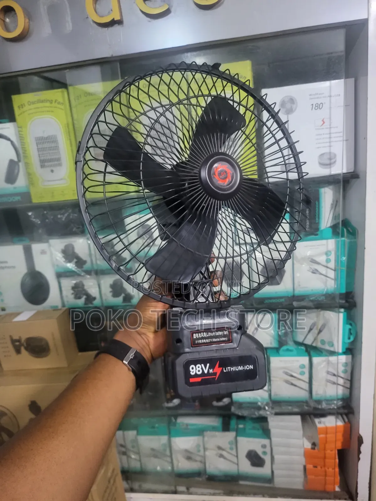 10-Inch Lithium Battery Mobile Fan