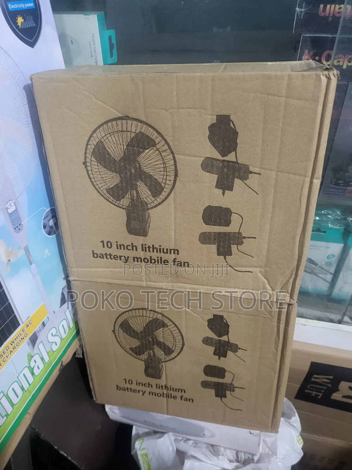 10-Inch Lithium Battery Mobile Fan