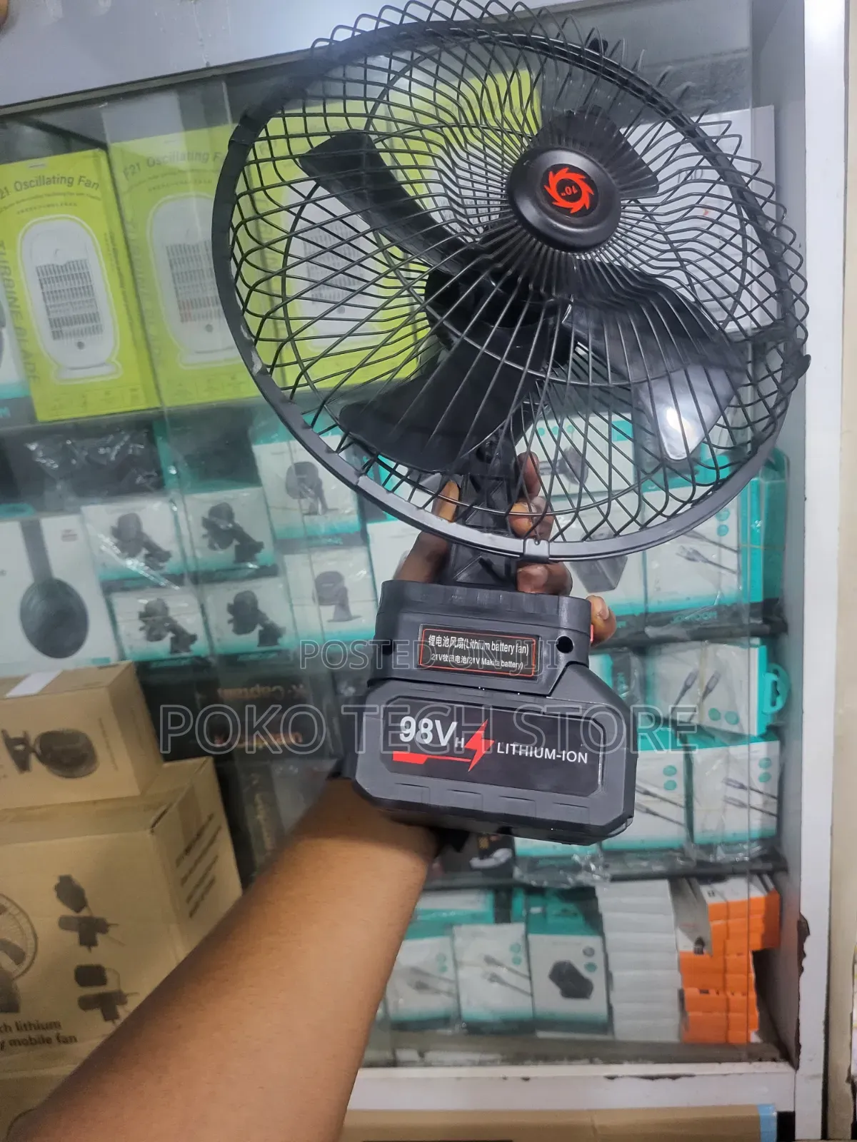 10-Inch Lithium Battery Mobile Fan