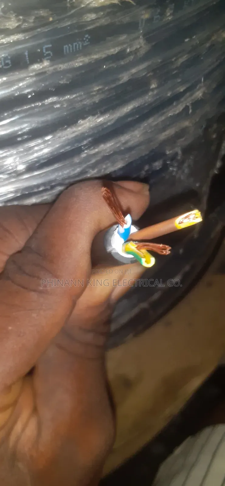 Original 1.5mm 3core Flexible Wire Pure Copper
