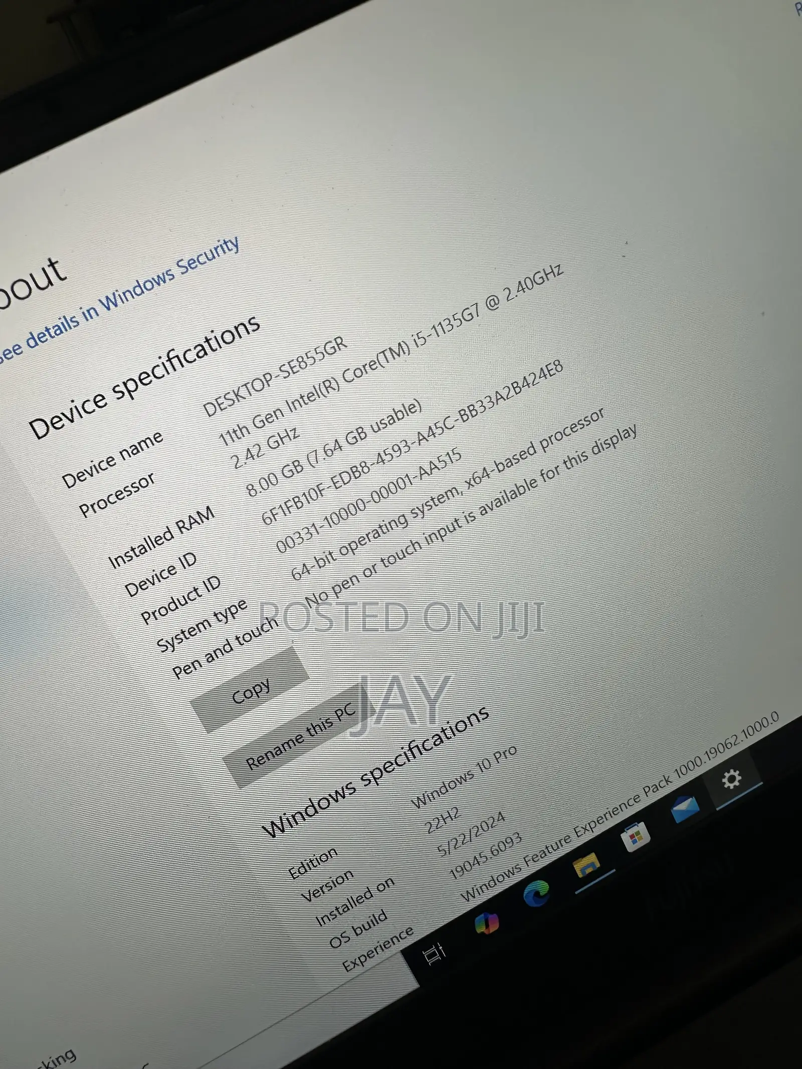 Laptop Fujitsu 8GB Intel Core i5 SSD 256GB