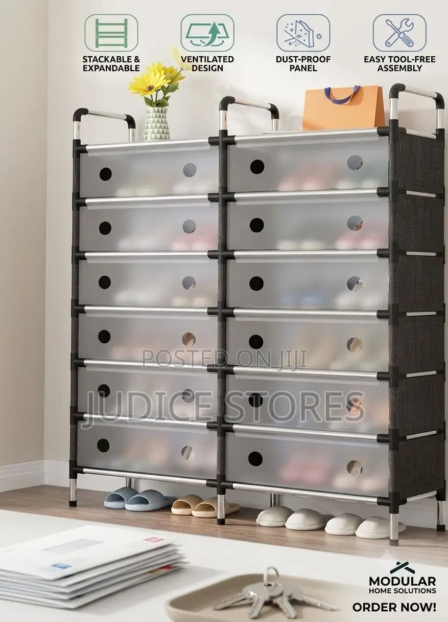 Double Shoe Rack With Cover