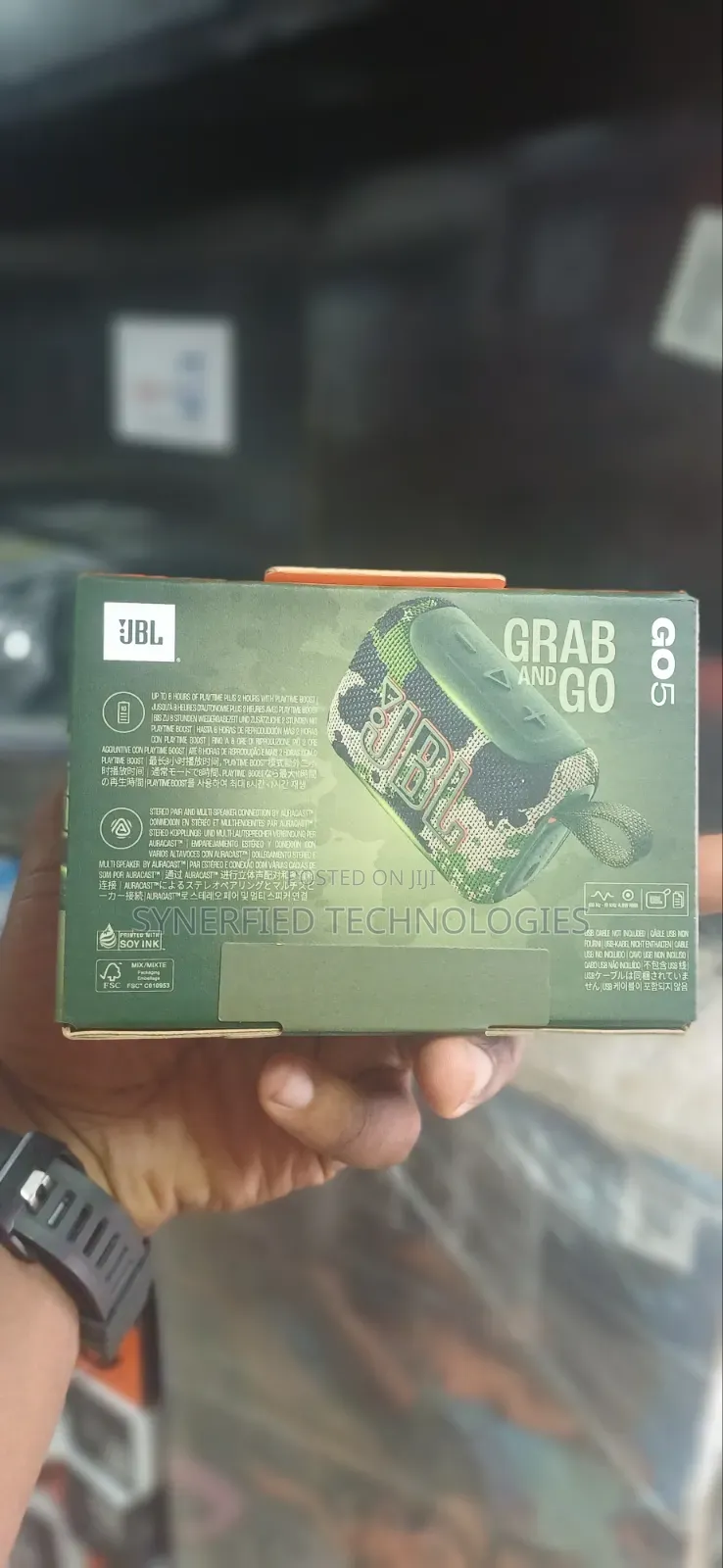 JBL Go 5 Bluetooth Speaker Ip68 Waterproof, Airtouch | Brand New