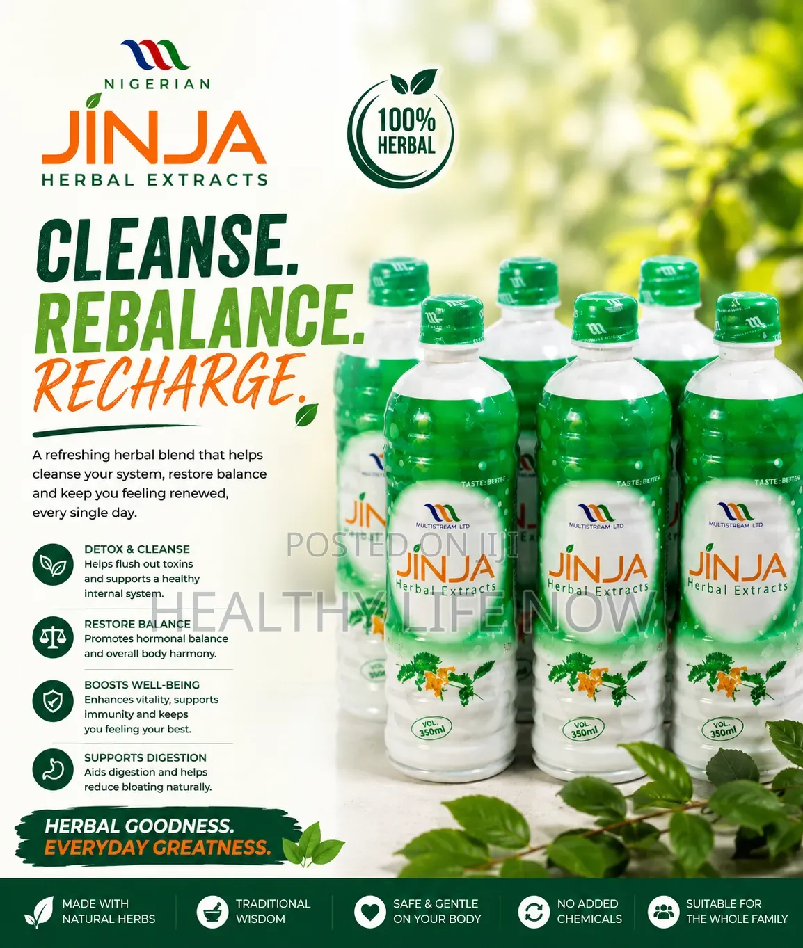 Jinja Herbal Extract Suitable for the Whole Family