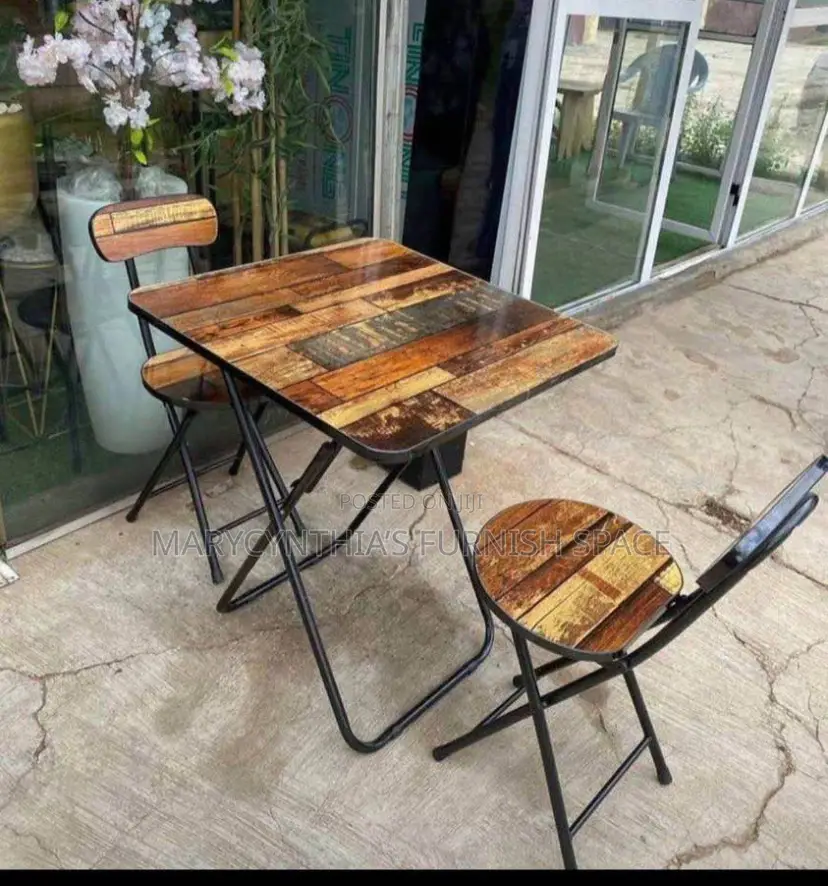 Foldable Student Table With 2 Chairs
