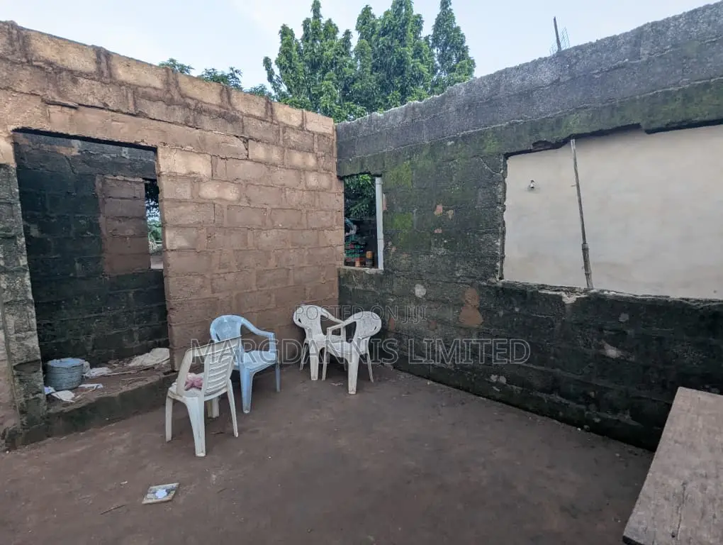 For Sale, Half Plot of Land + Uncompleted 5 Beds Bungalow, Off Igbe Ik