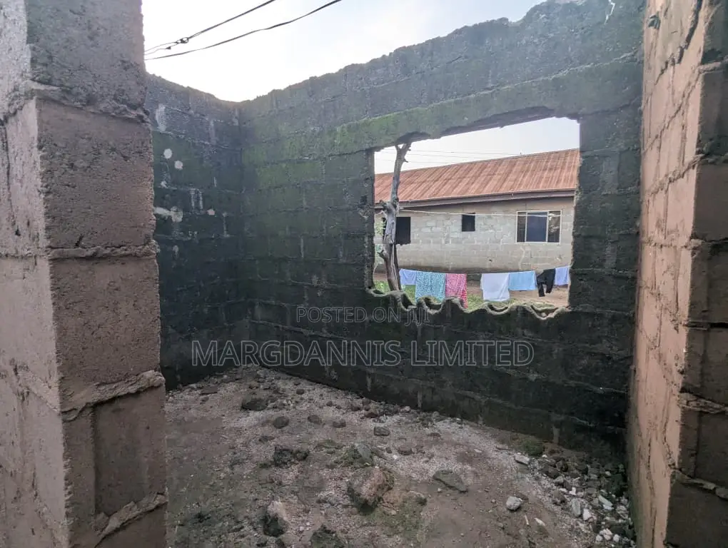 For Sale, Half Plot of Land + Uncompleted 5 Beds Bungalow, Off Igbe Ik