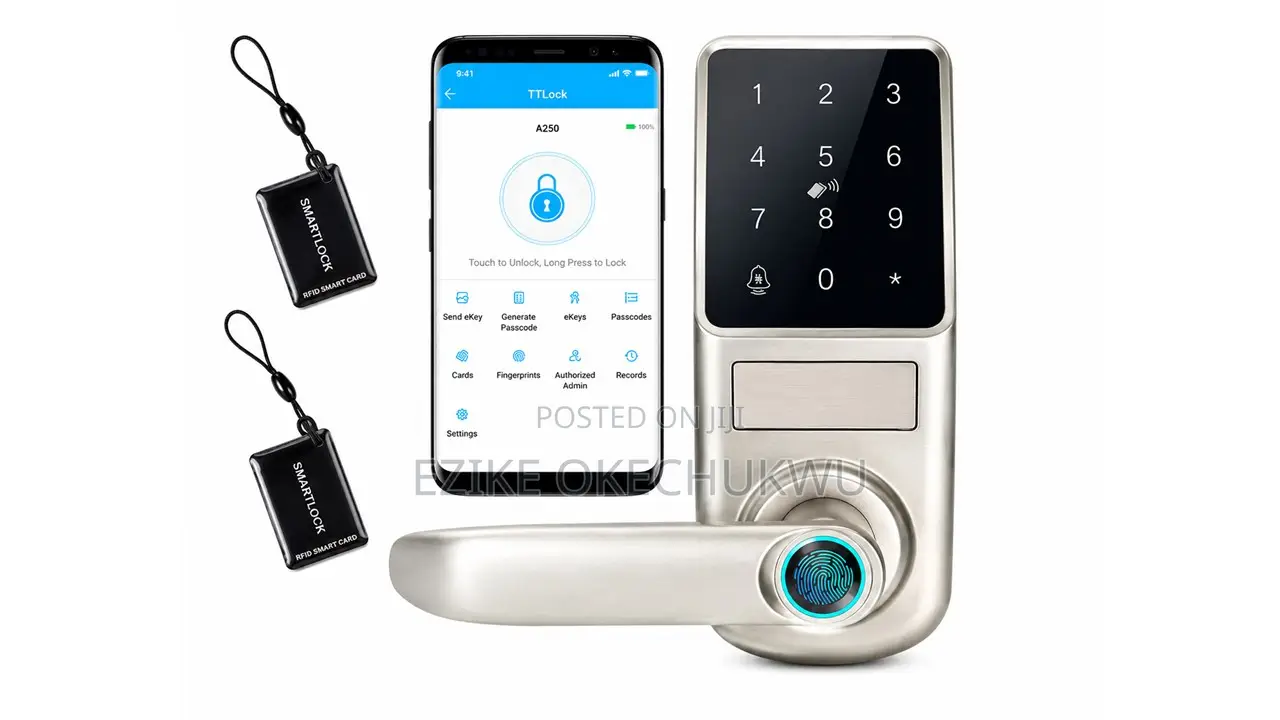 Fingerprint Smart Lock, Keyless Touchscreen Keypad Deadbolt Lock