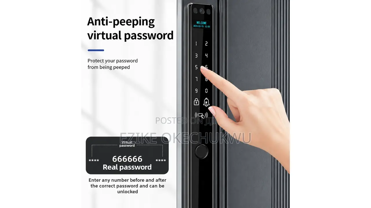 Face Recognition Outdoor Broken Bridge Aluminum Alloy Smart Lock