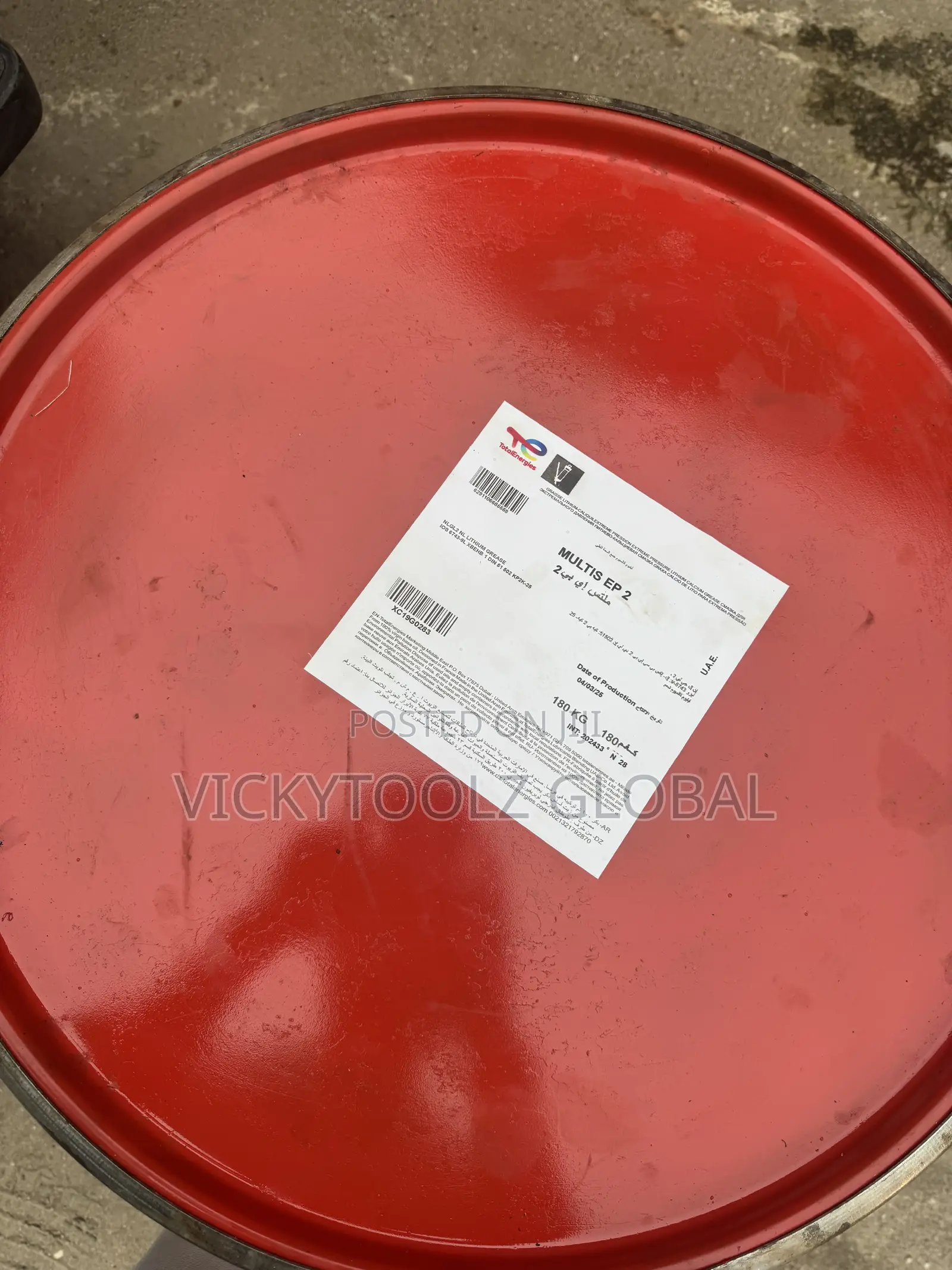 Totalenergies Multis Ep 2 Grease 180kg Calcium//Lithium Grease