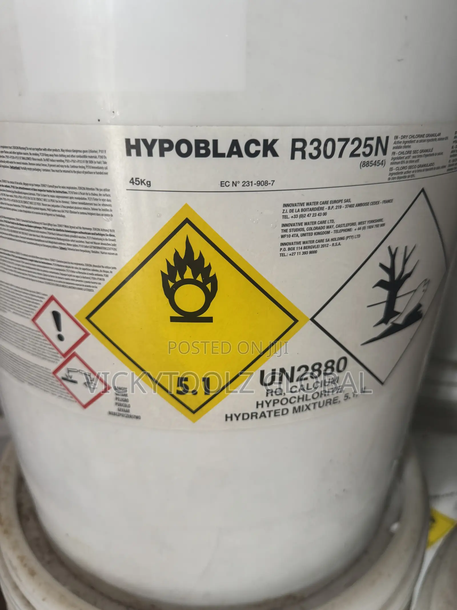HTH Dry Chlorine Granular Calcium Hypochlorite 45kg