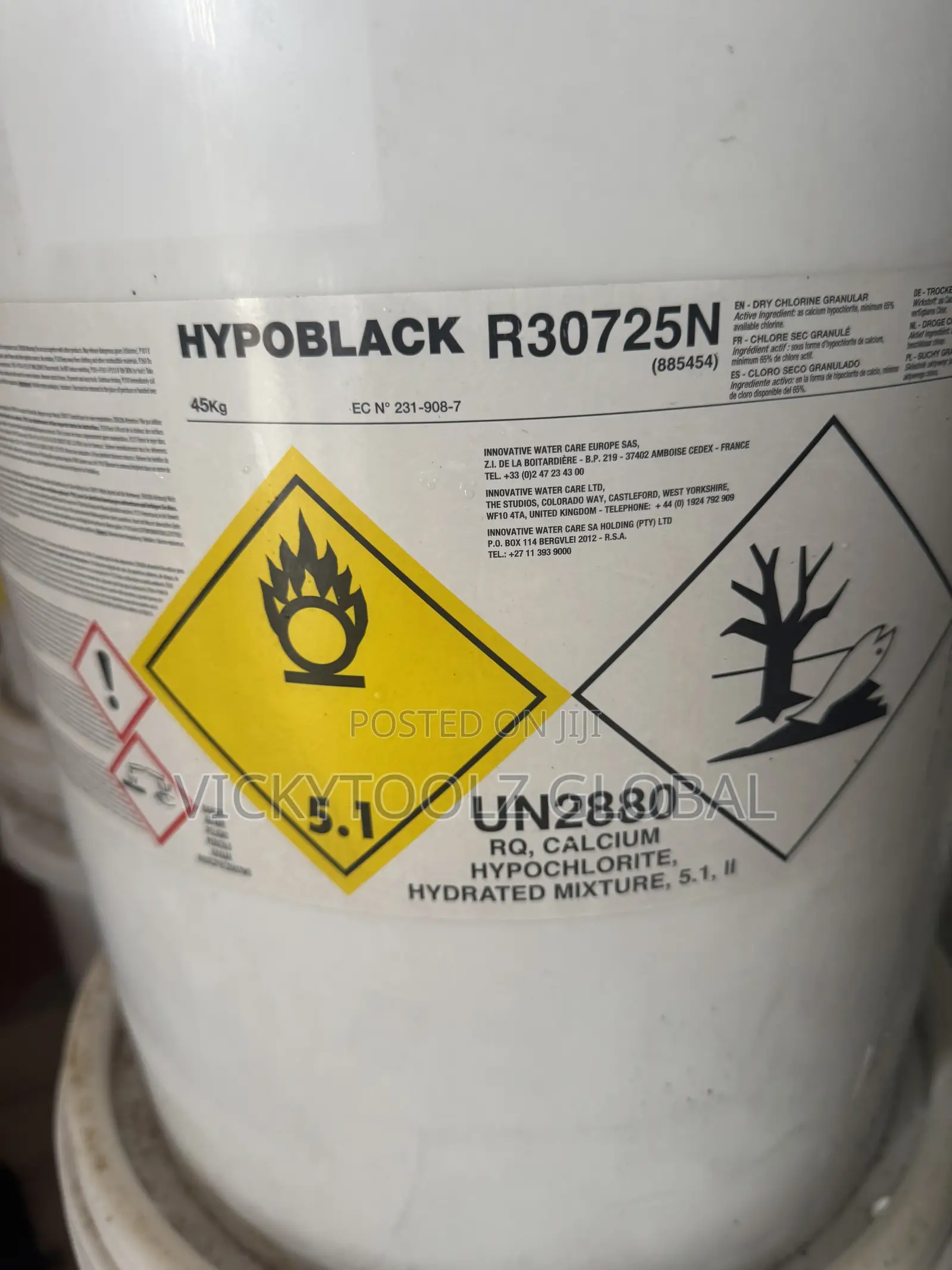 HTH Dry Chlorine Granular Hypochlorite 45kg