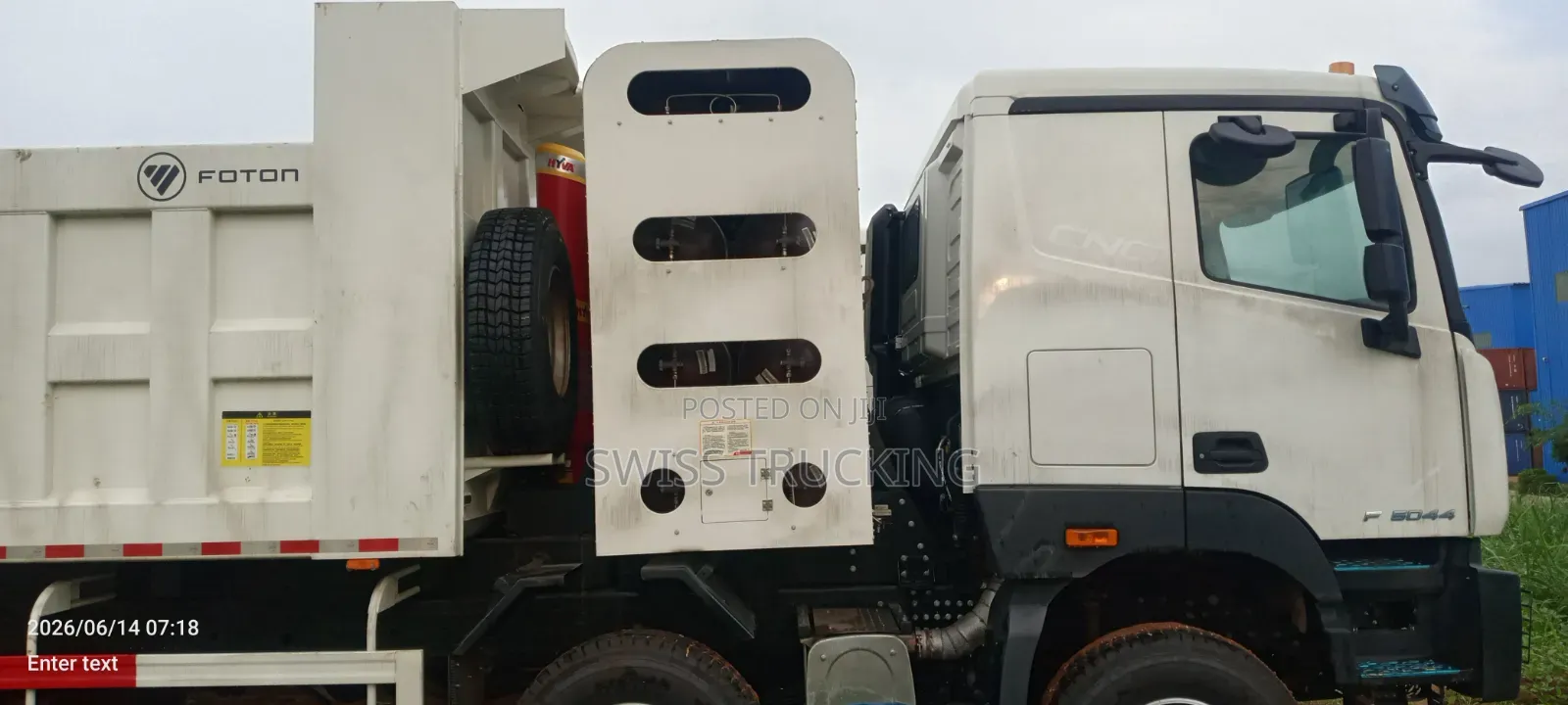 45 Tons CNG Foton Dump Trucks 2025 White