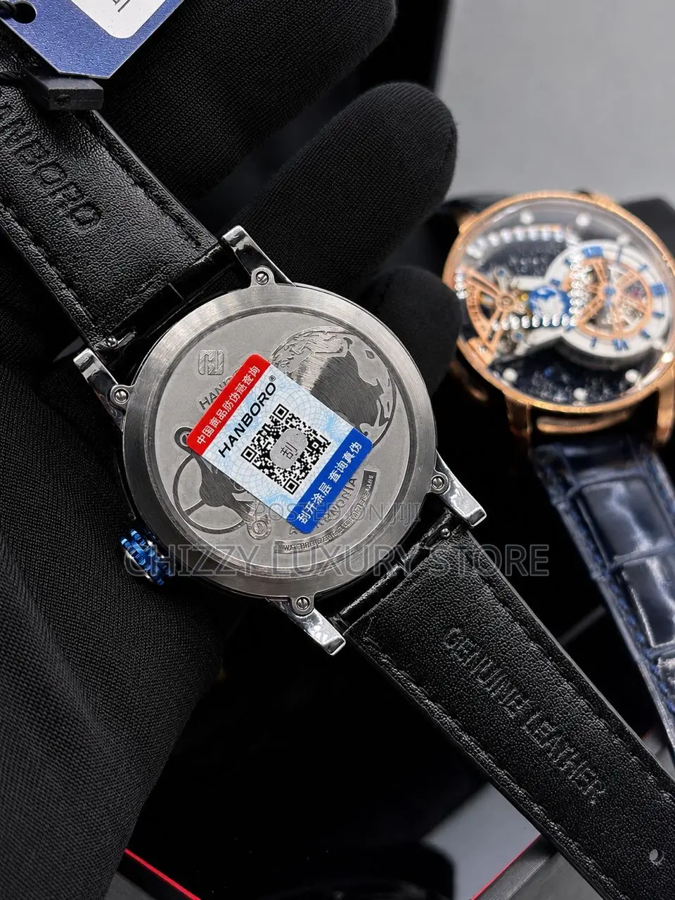 Hanboro Authentic Quality Luxury Men Automatic Engine Wristwatch