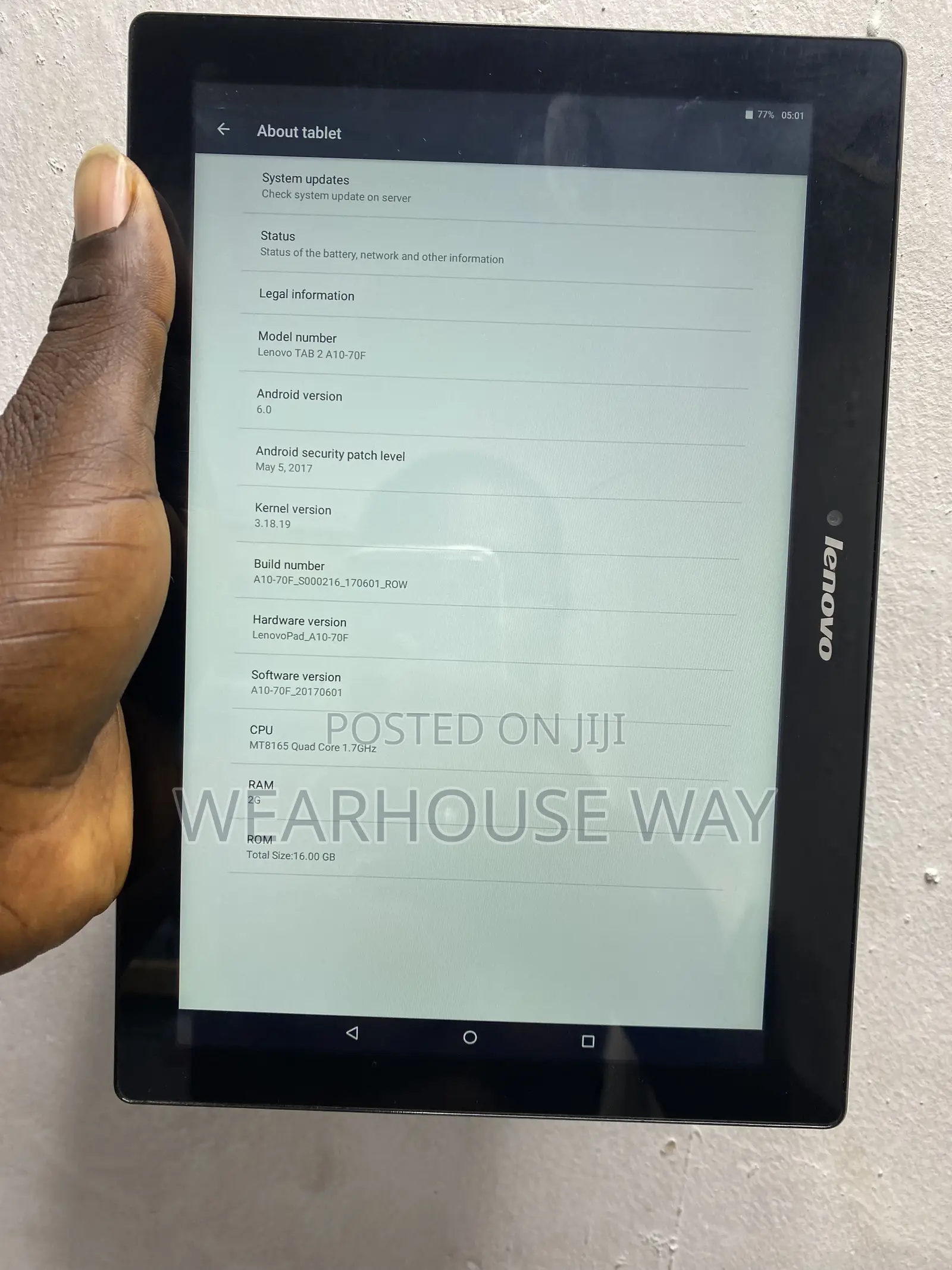 Lenovo Tab 2 A10-70 16 GB Blue